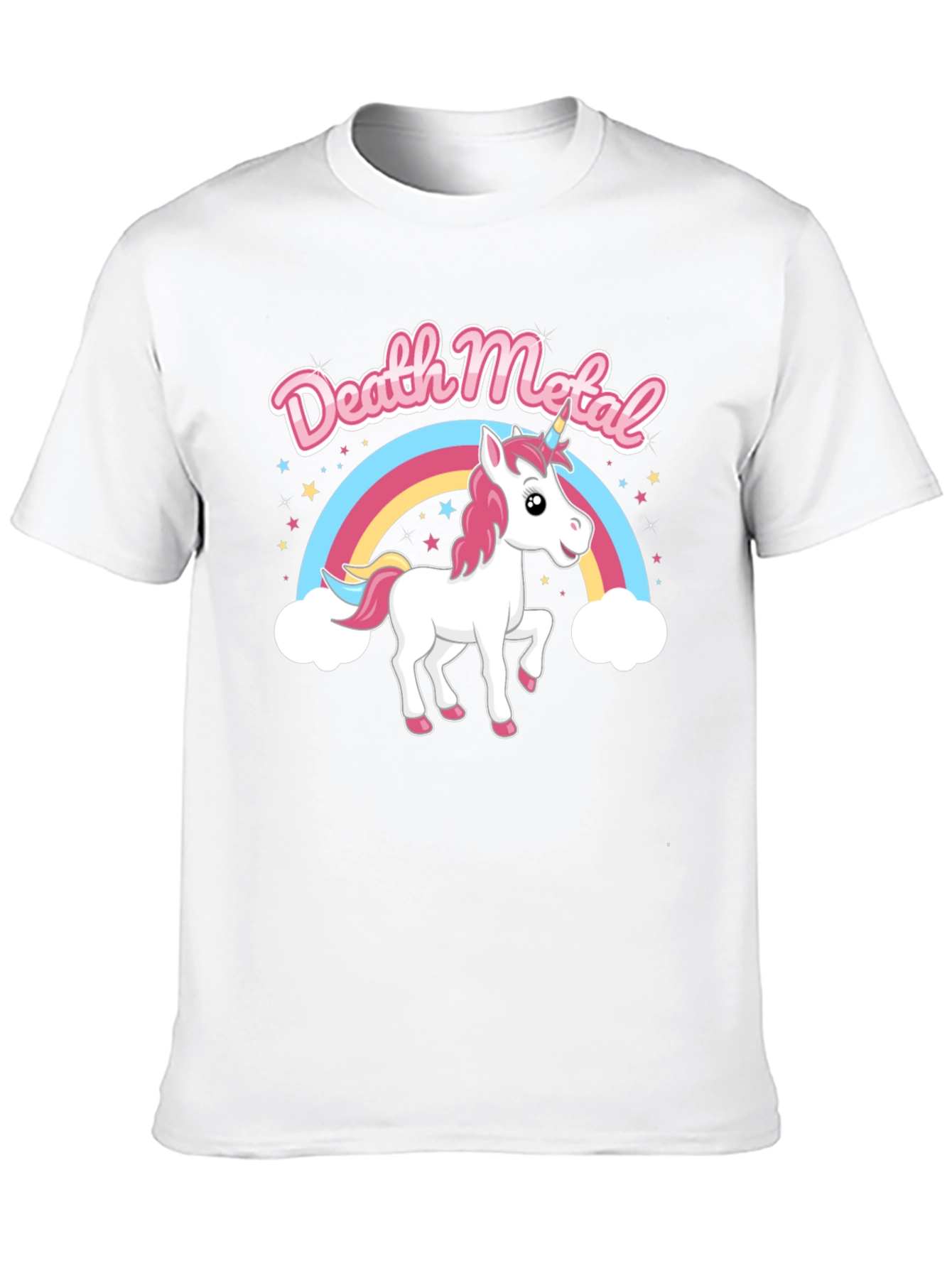 Death Metal Unicorn Rainbow T-Shirt