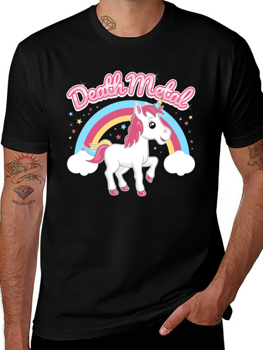 Death Metal Unicorn Rainbow T-Shirt