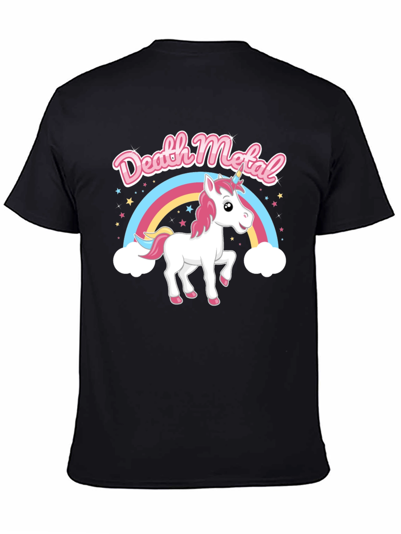 Death Metal Unicorn Rainbow T-Shirt