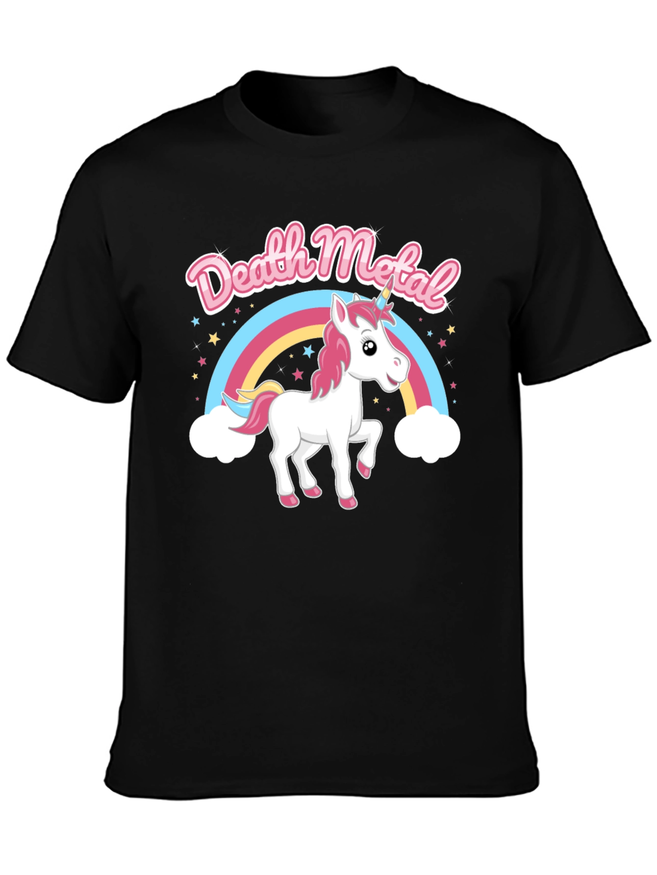Death Metal Unicorn Rainbow T-Shirt