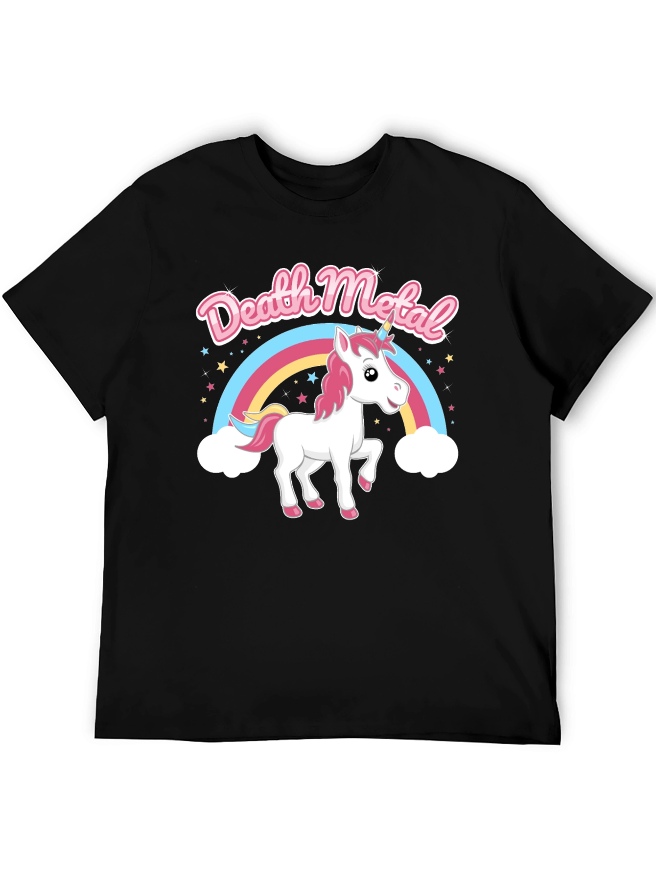 Death Metal Unicorn Rainbow T-Shirt