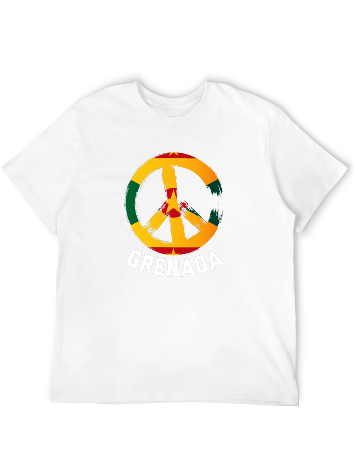 Grenada Flag Peace Sign T-Shirt