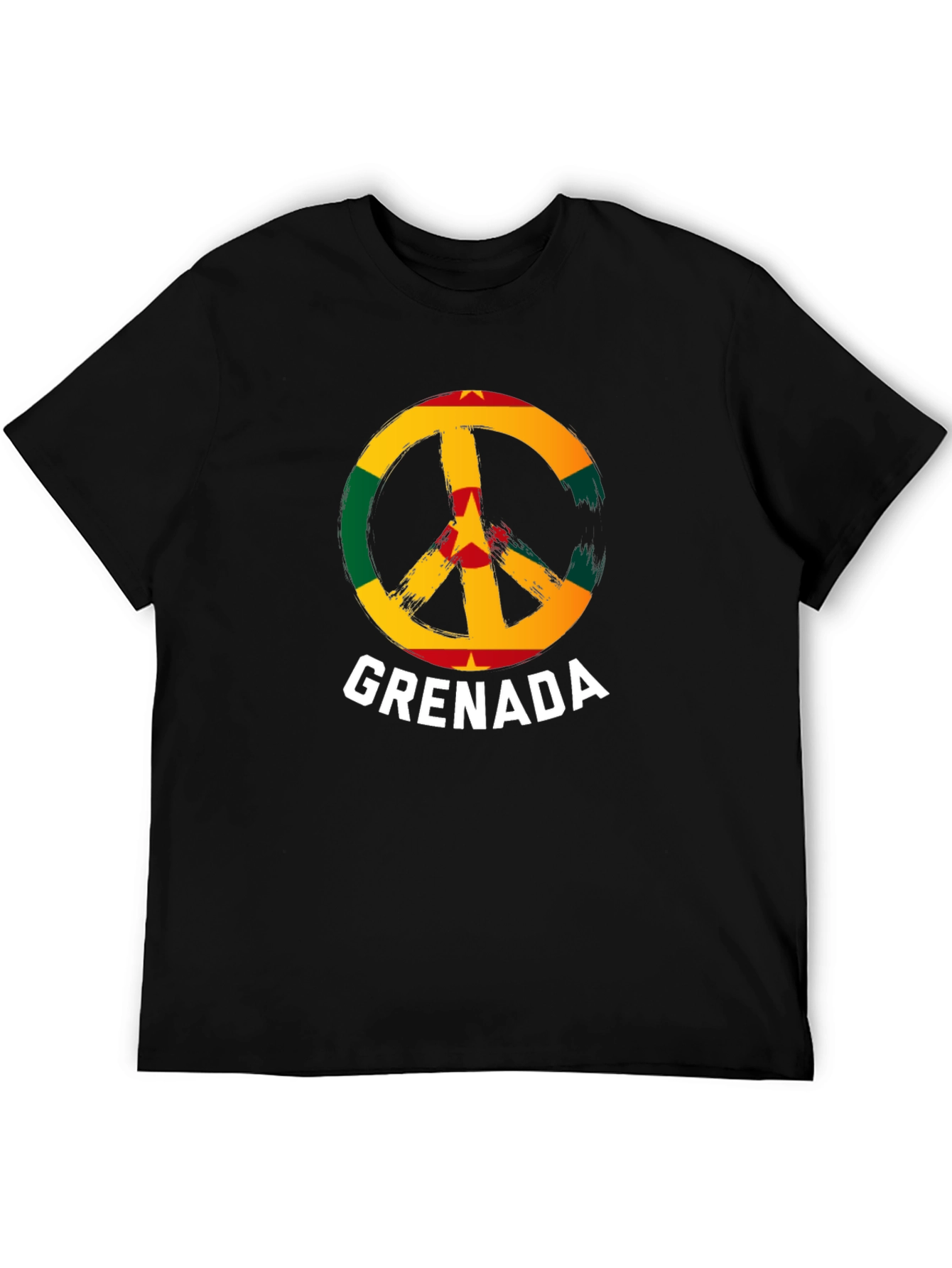 Grenada Flag Peace Sign T-Shirt