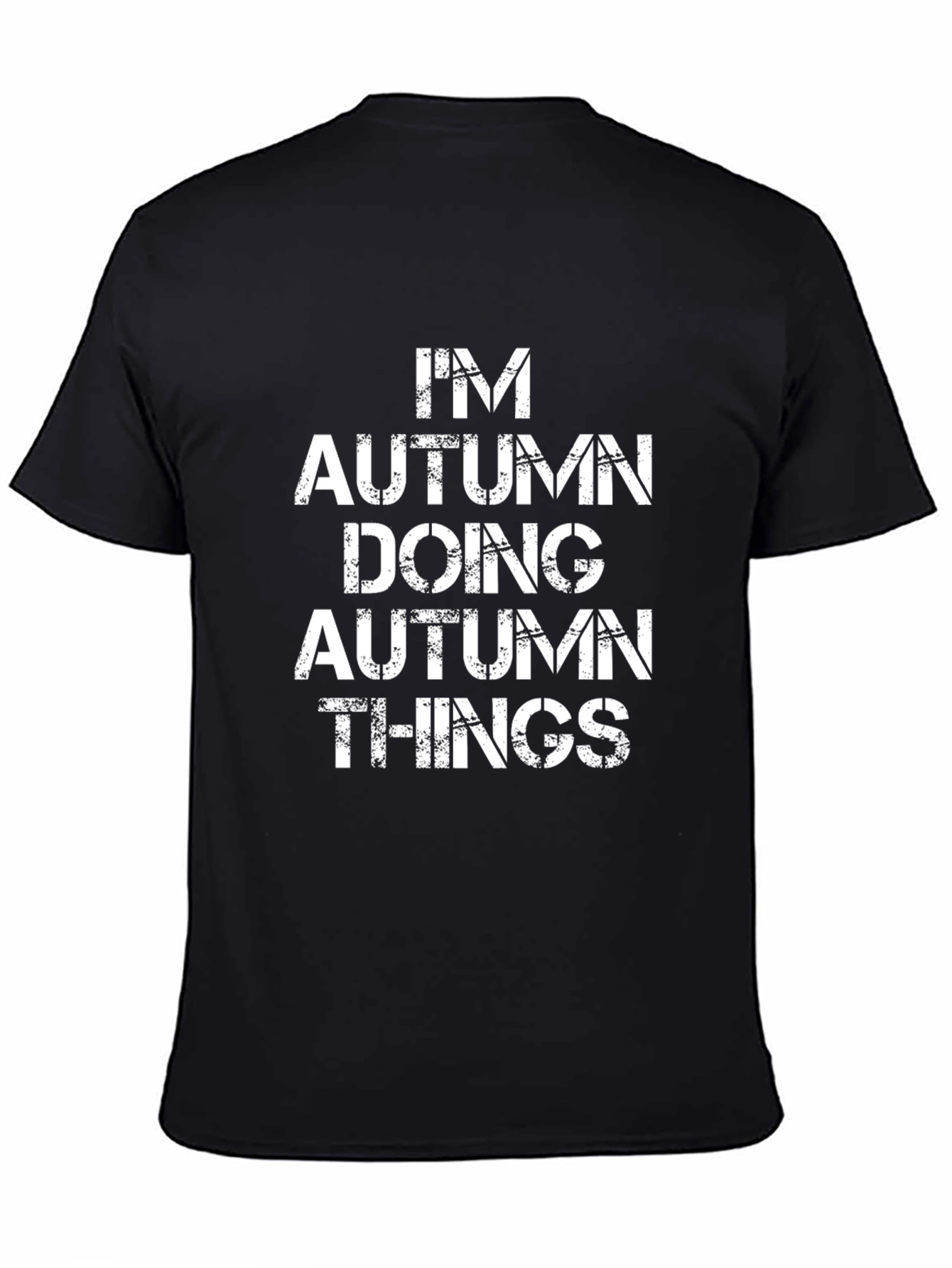 Im Autumn Doing Autumn Things Black T-Shirt