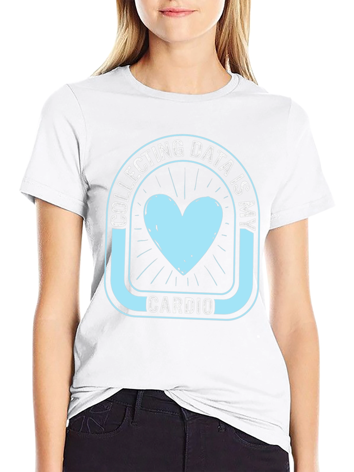 Data Collection Heart Cardio Graphic T-Shirt