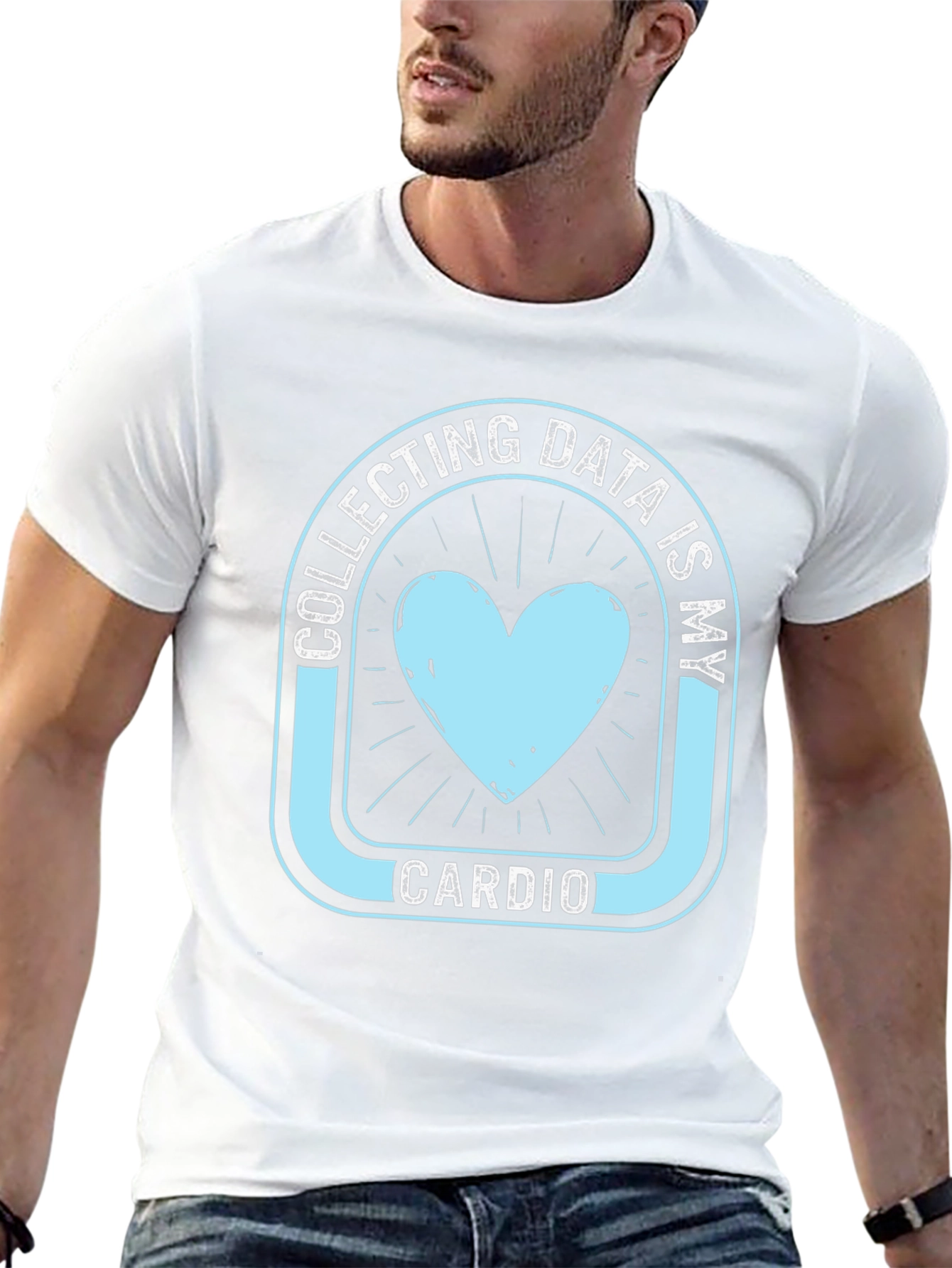 Data Collection Heart Cardio Graphic T-Shirt