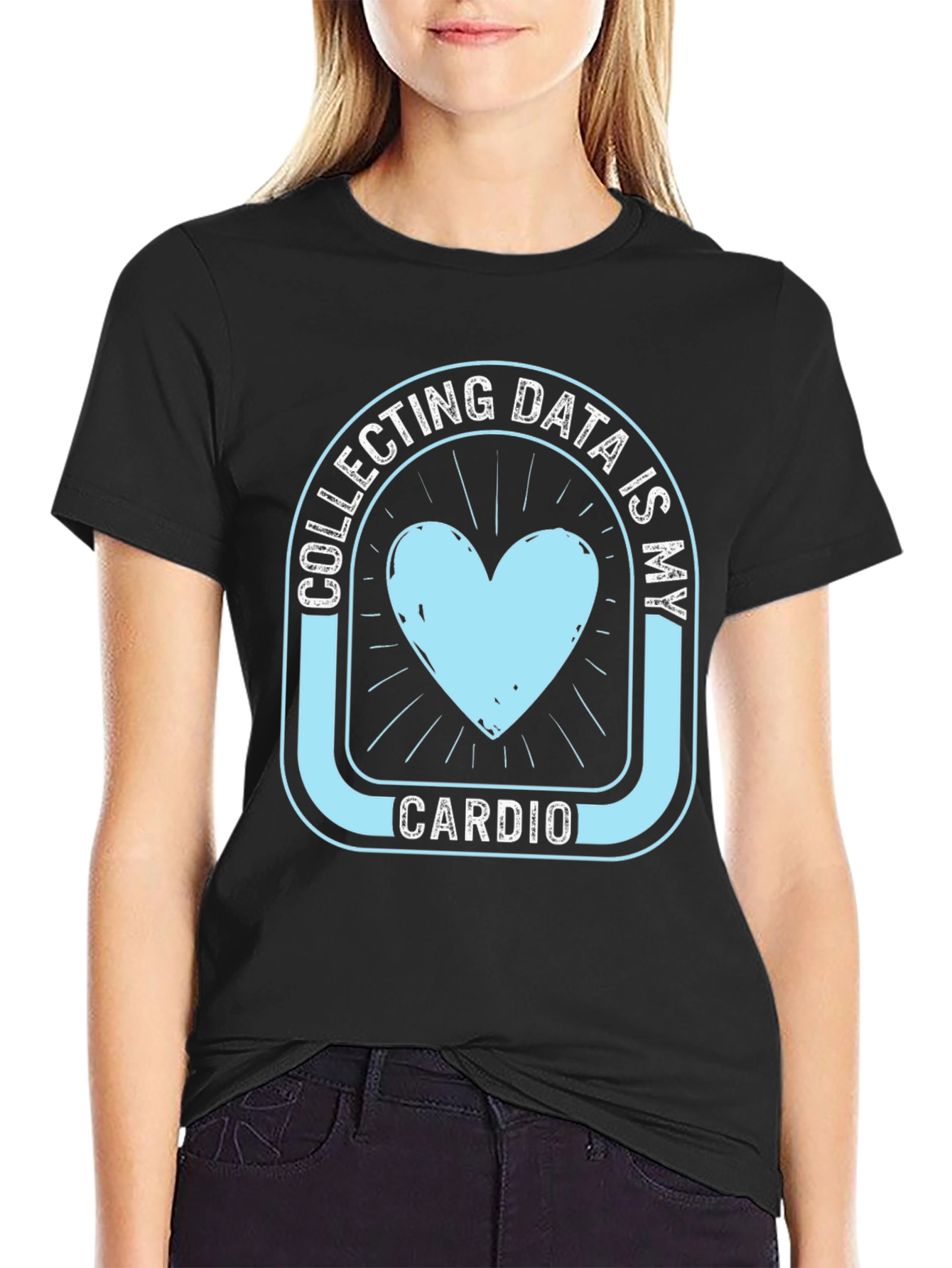 Data Collection Heart Cardio Graphic T-Shirt