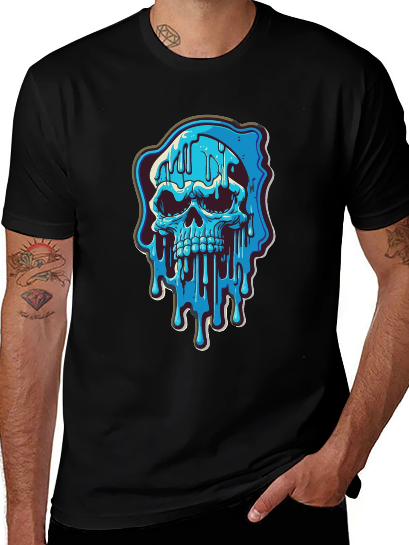 Melting Skull Graphic Tee