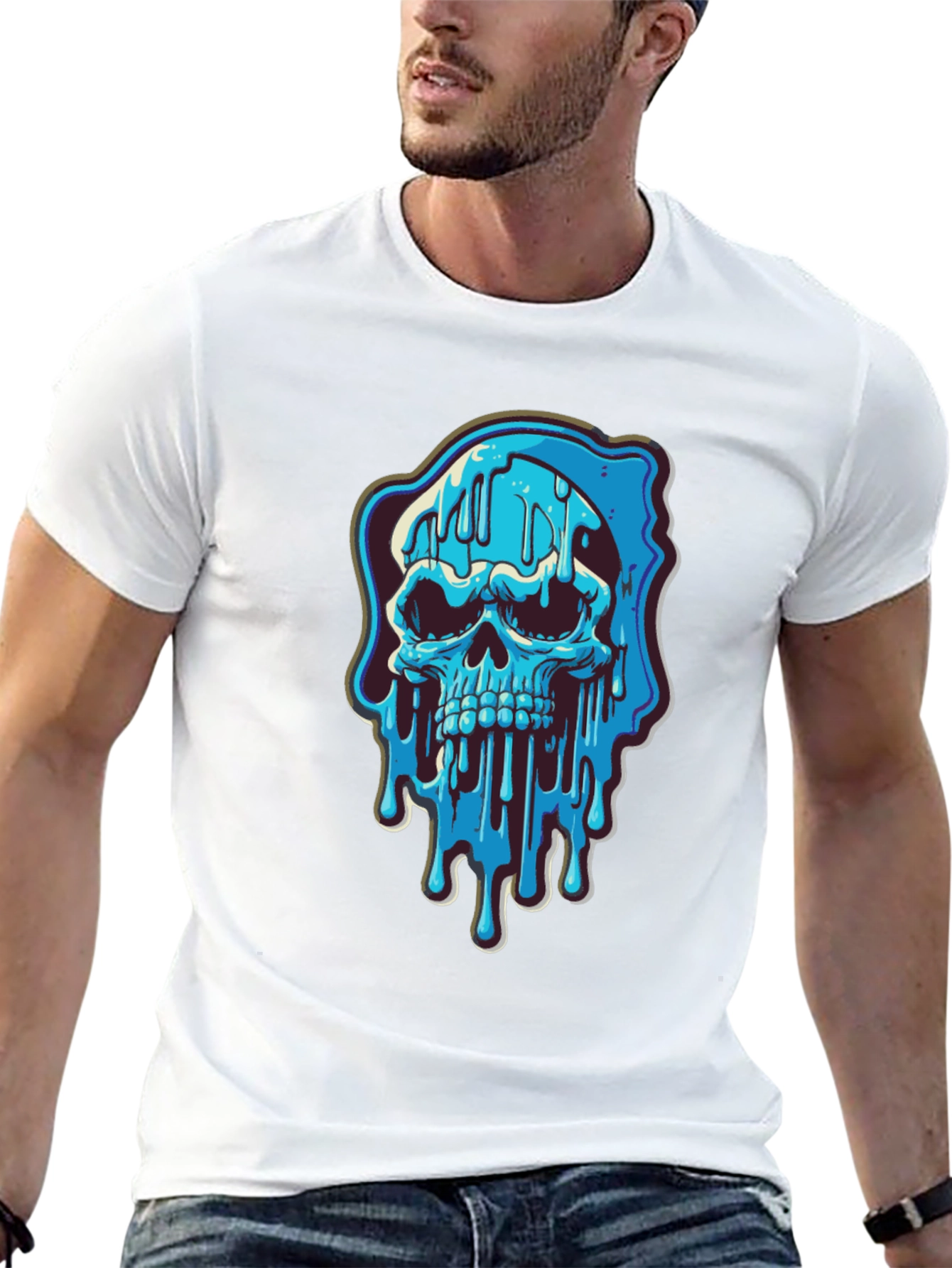 Melting Skull Graphic Tee