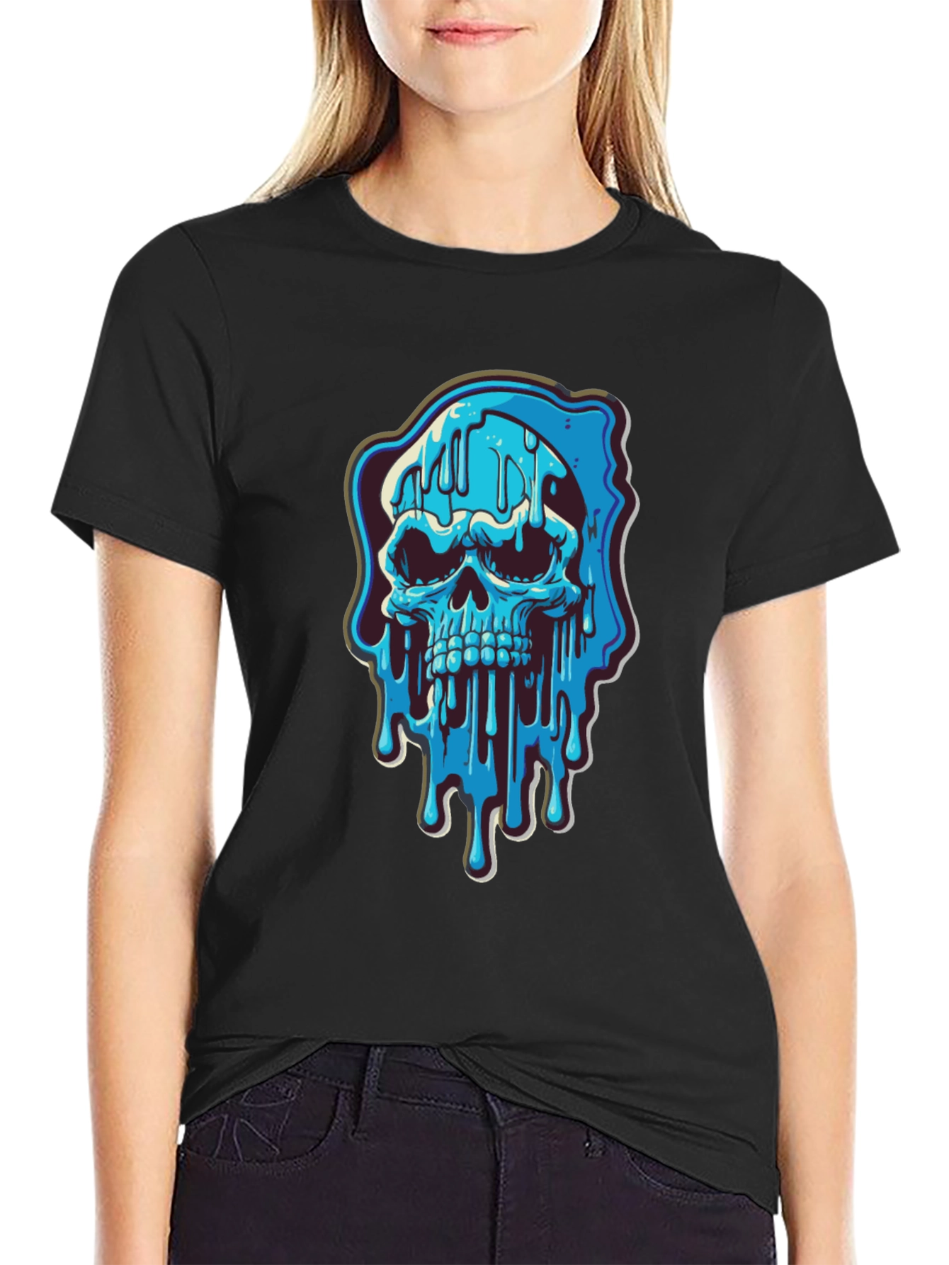 Melting Skull Graphic Tee