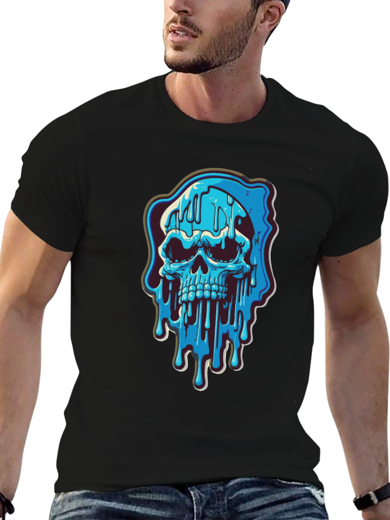 Melting Skull Graphic Tee