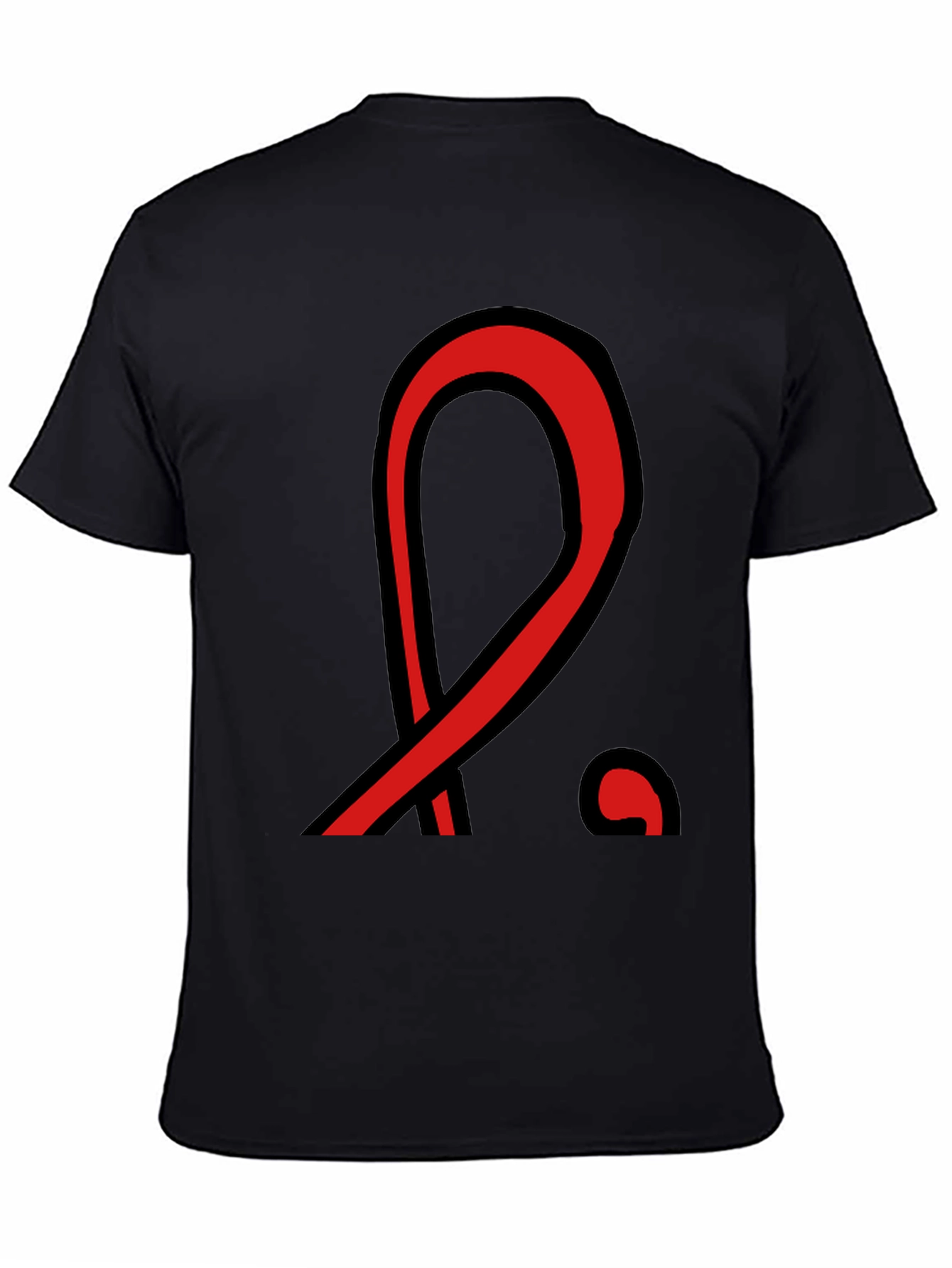 Bold Graphic Tee - Red & Black Design T-Shirt
