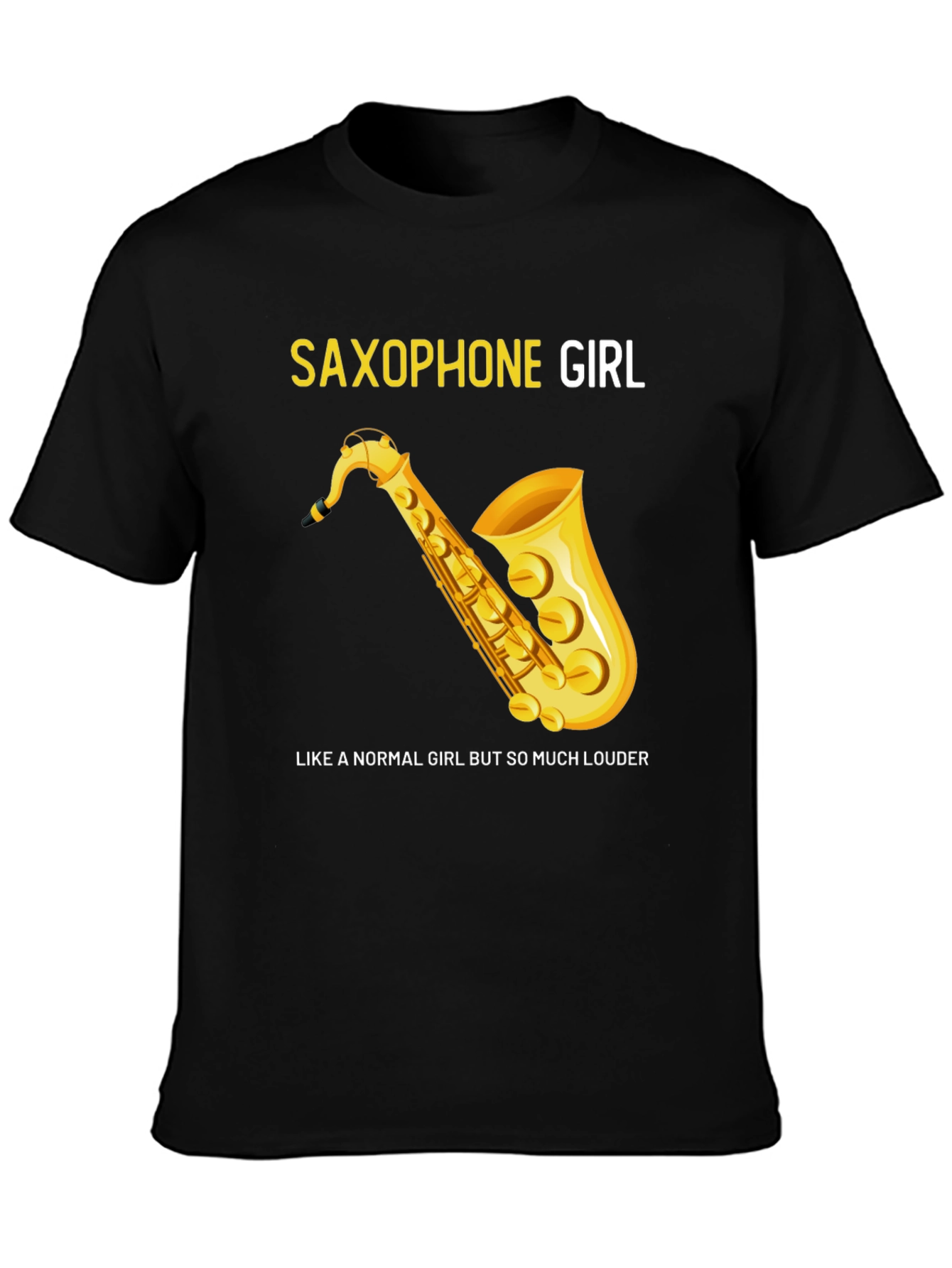 Saxophone Girl Tee: For Music Lovers!