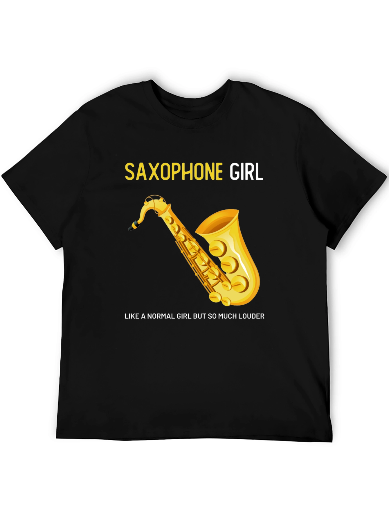 Saxophone Girl Tee: For Music Lovers!