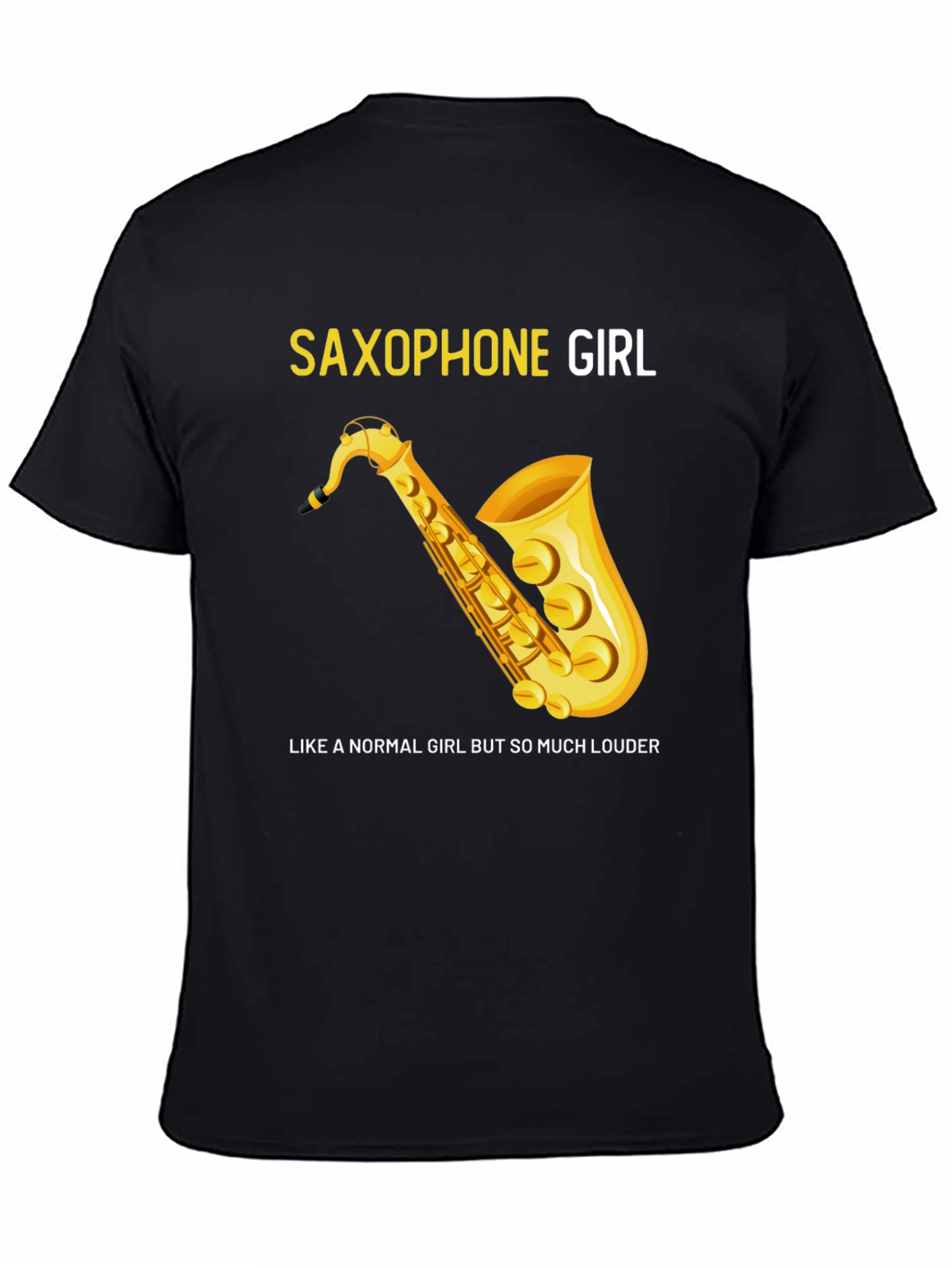 Saxophone Girl Tee: For Music Lovers!