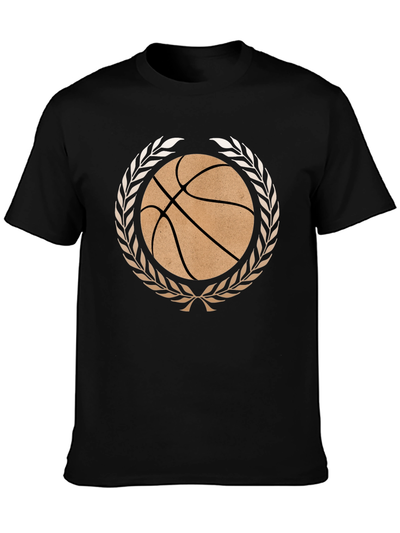 Basketball Laurel Wreath Graphic T-Shirt