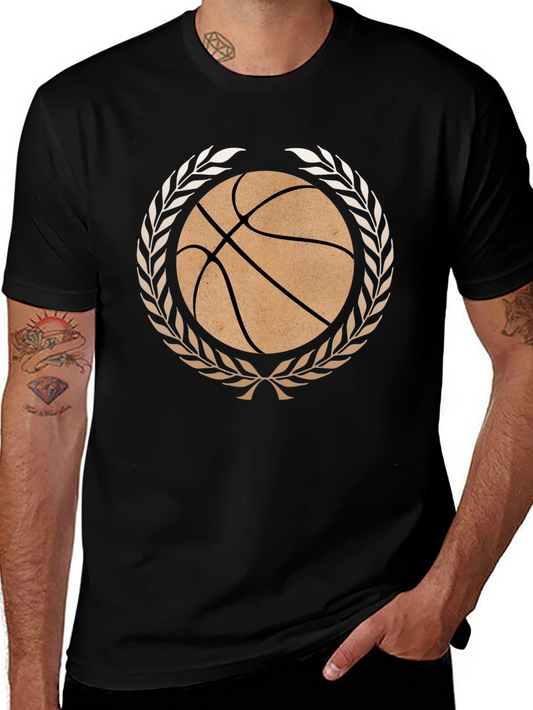 Basketball Laurel Wreath Graphic T-Shirt