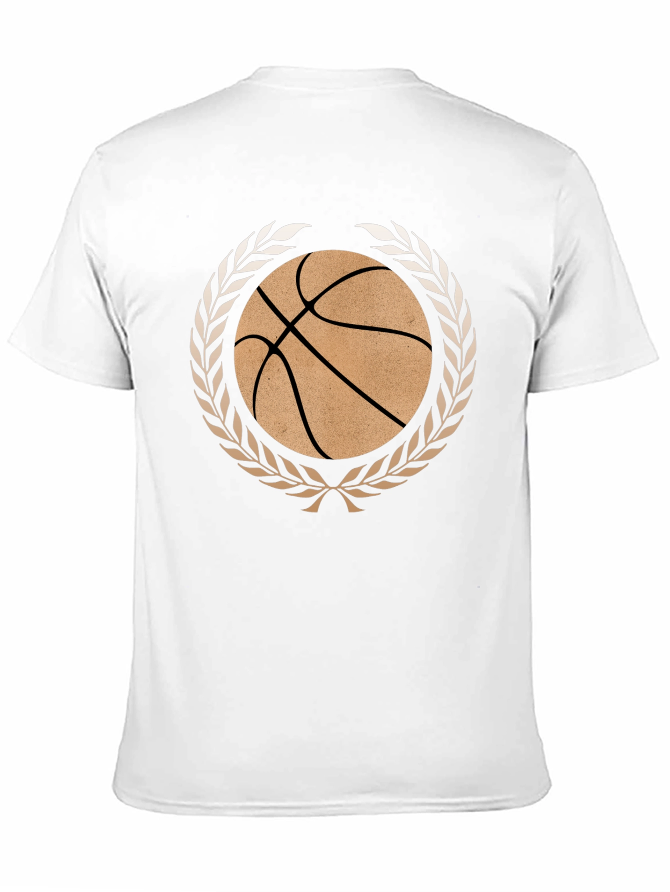 Basketball Laurel Wreath Graphic T-Shirt