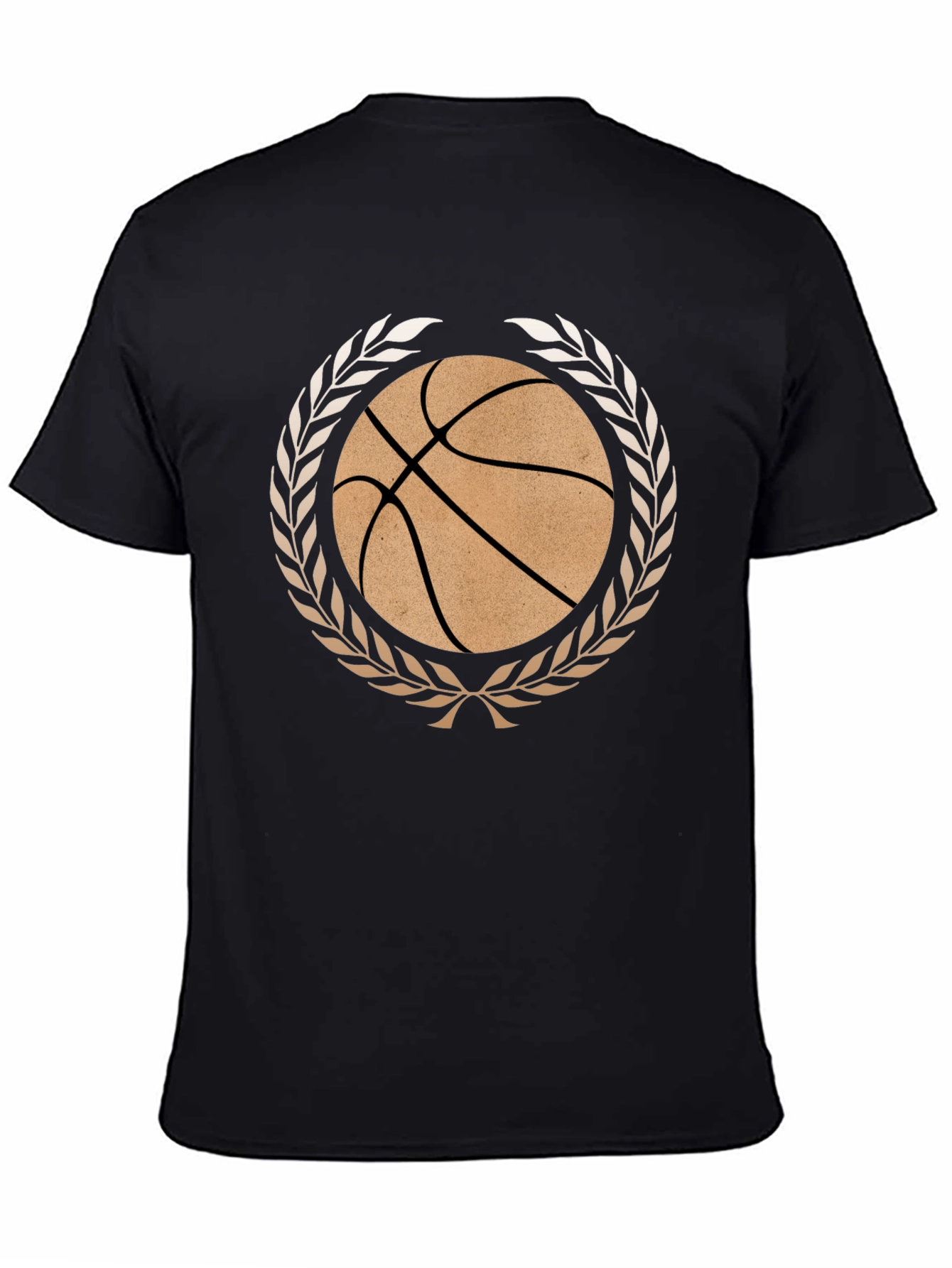 Basketball Laurel Wreath Graphic T-Shirt