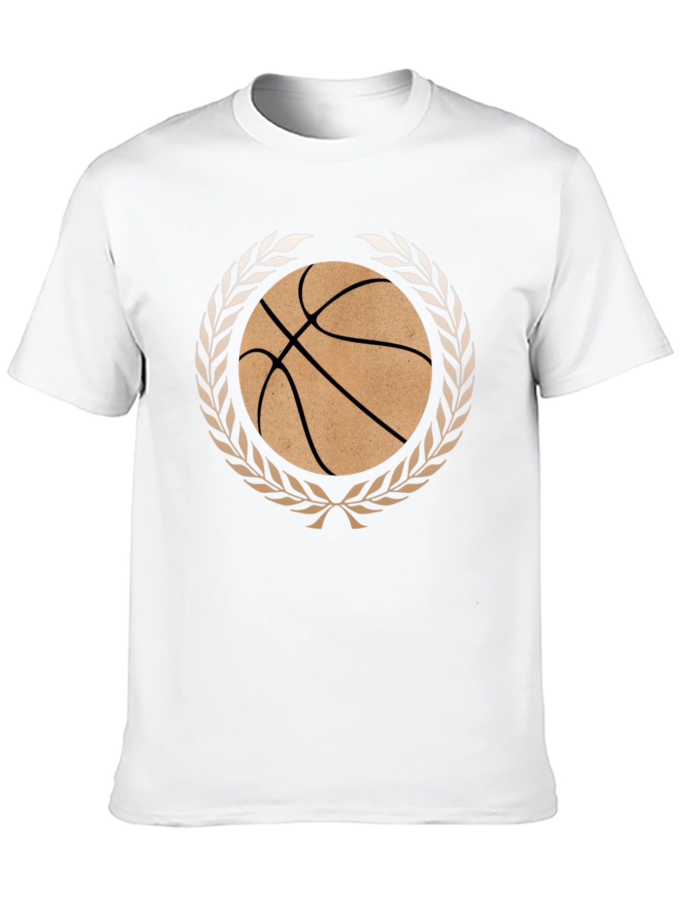 Basketball Laurel Wreath Graphic T-Shirt