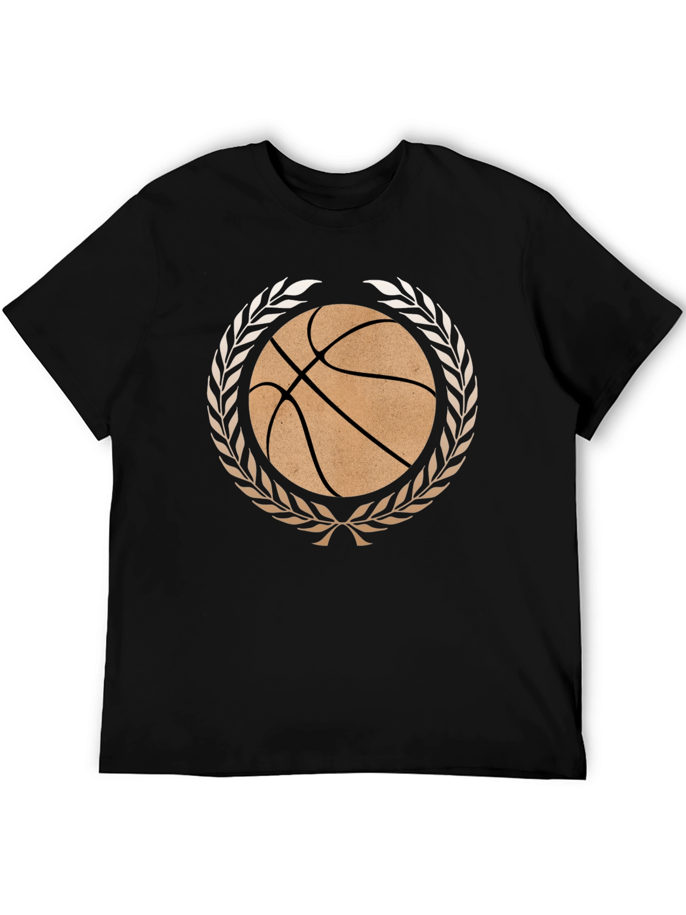 Basketball Laurel Wreath Graphic T-Shirt
