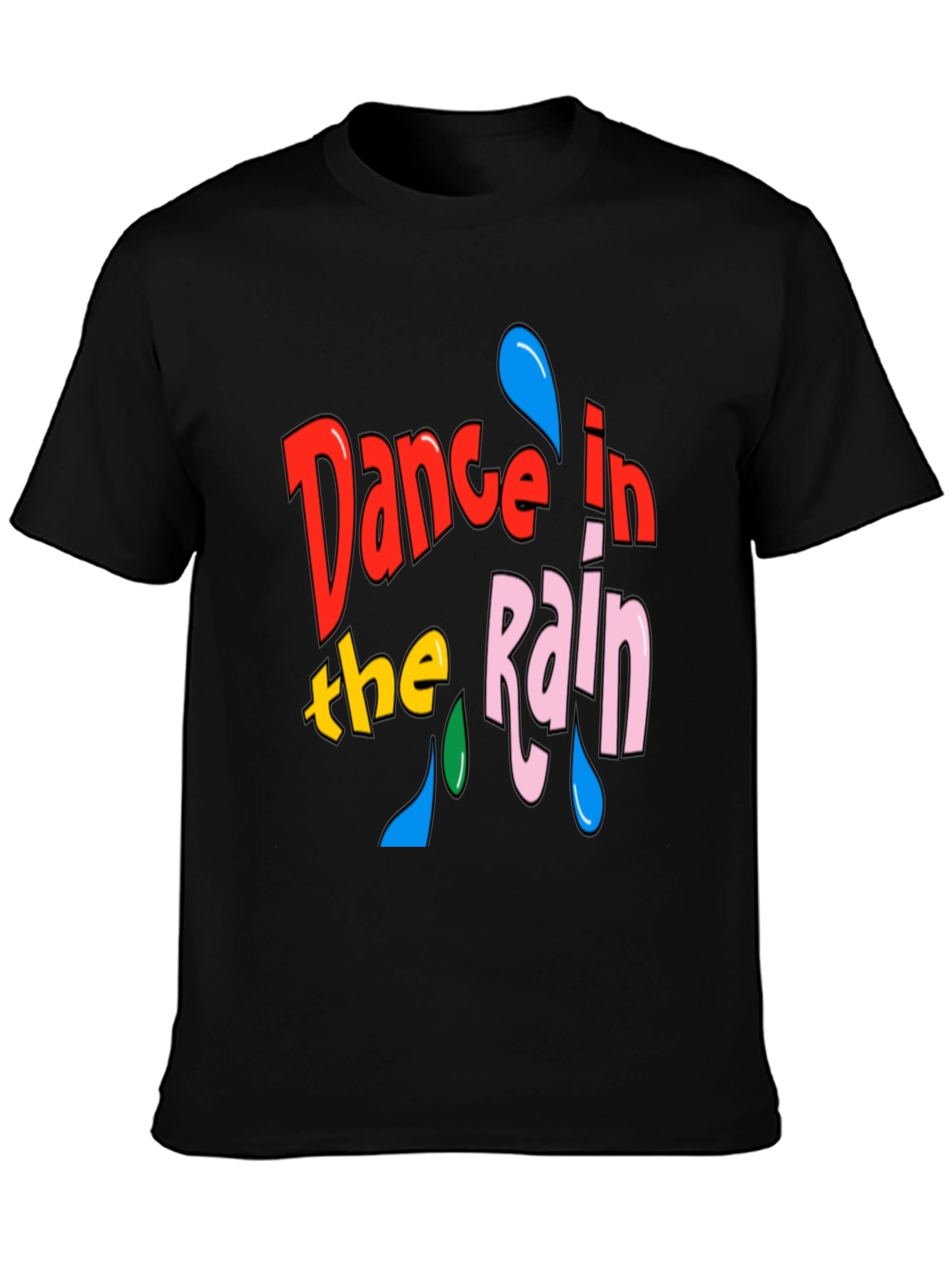 Dance in the Rain Graphic Tee - Black T-Shirt