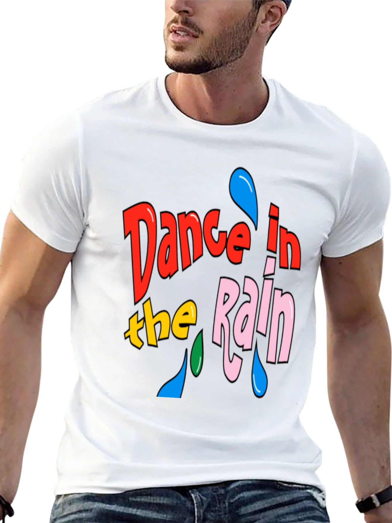 Dance in the Rain Graphic Tee - Black T-Shirt
