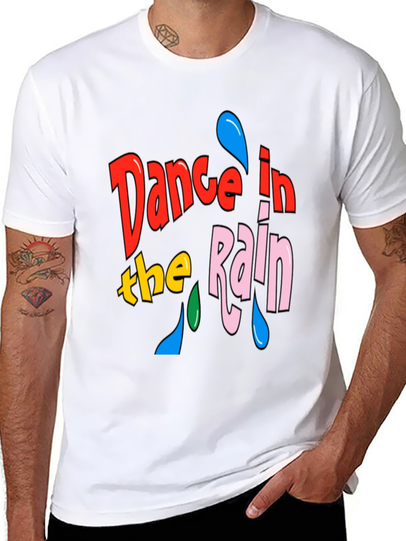 Dance in the Rain Graphic Tee - Black T-Shirt