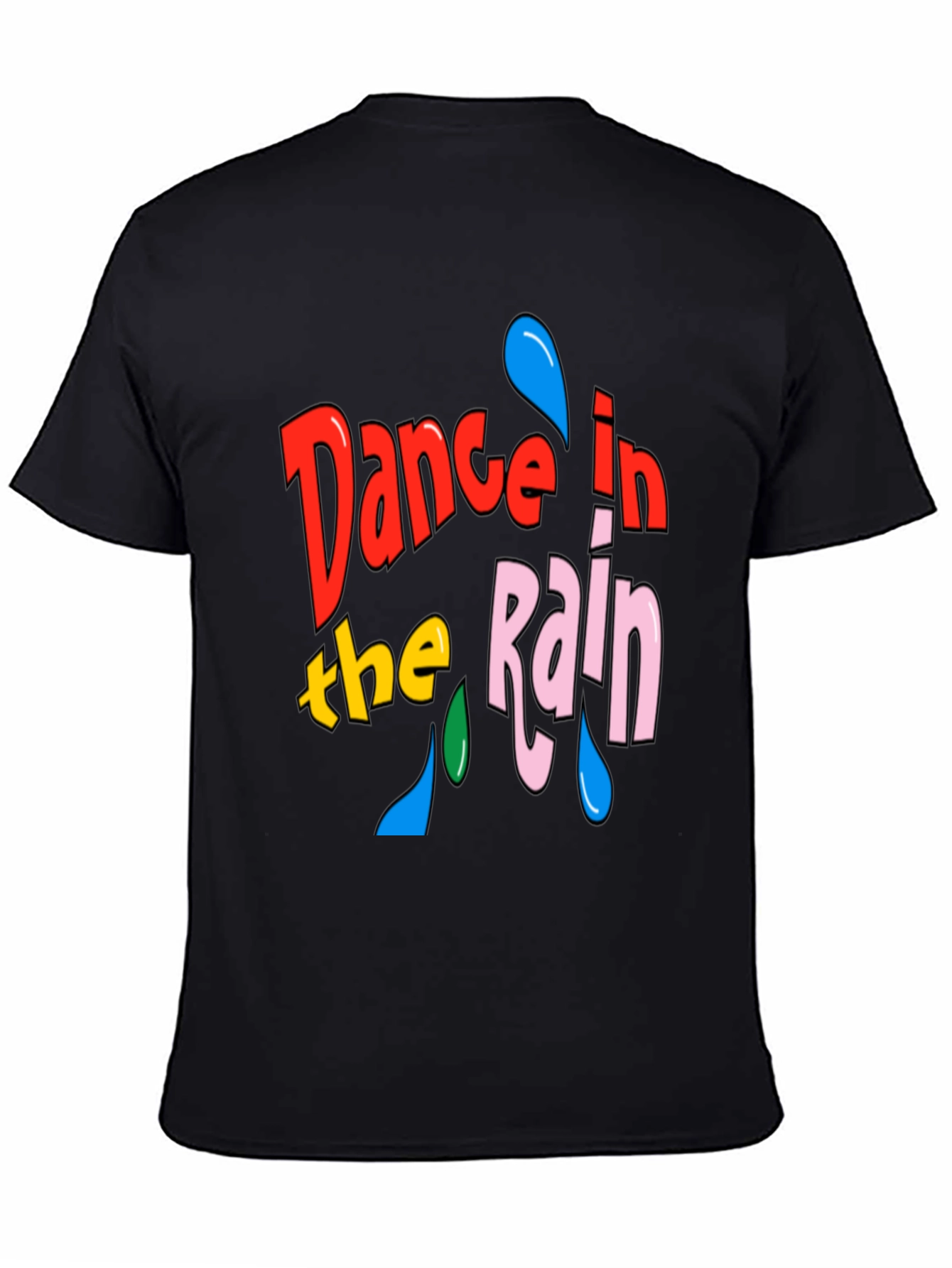 Dance in the Rain Graphic Tee - Black T-Shirt