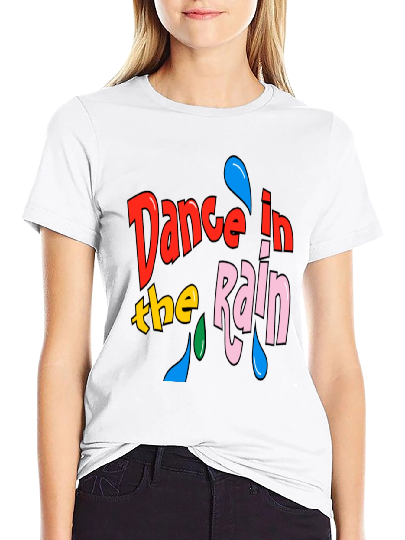 Dance in the Rain Graphic Tee - Black T-Shirt
