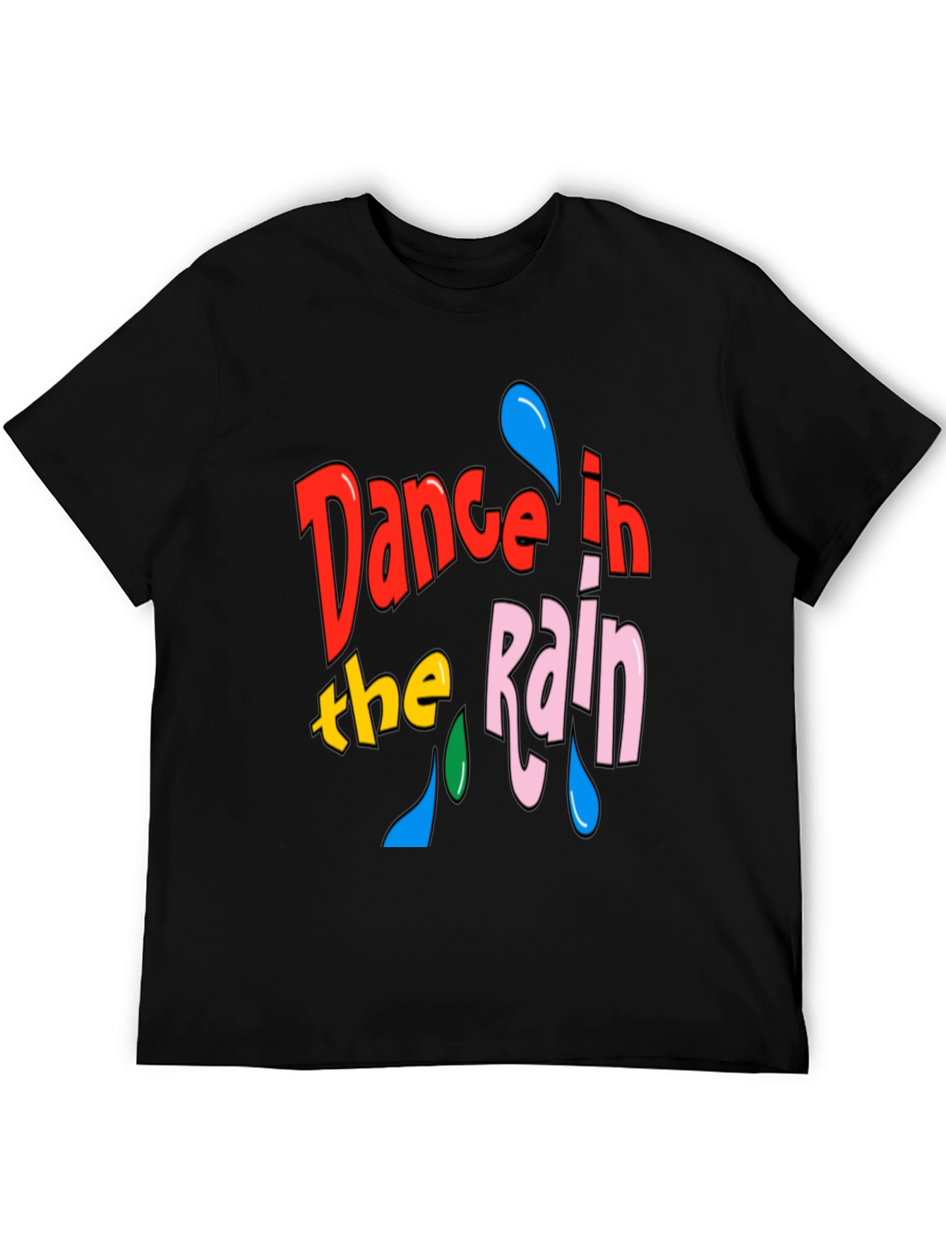 Dance in the Rain Graphic Tee - Black T-Shirt