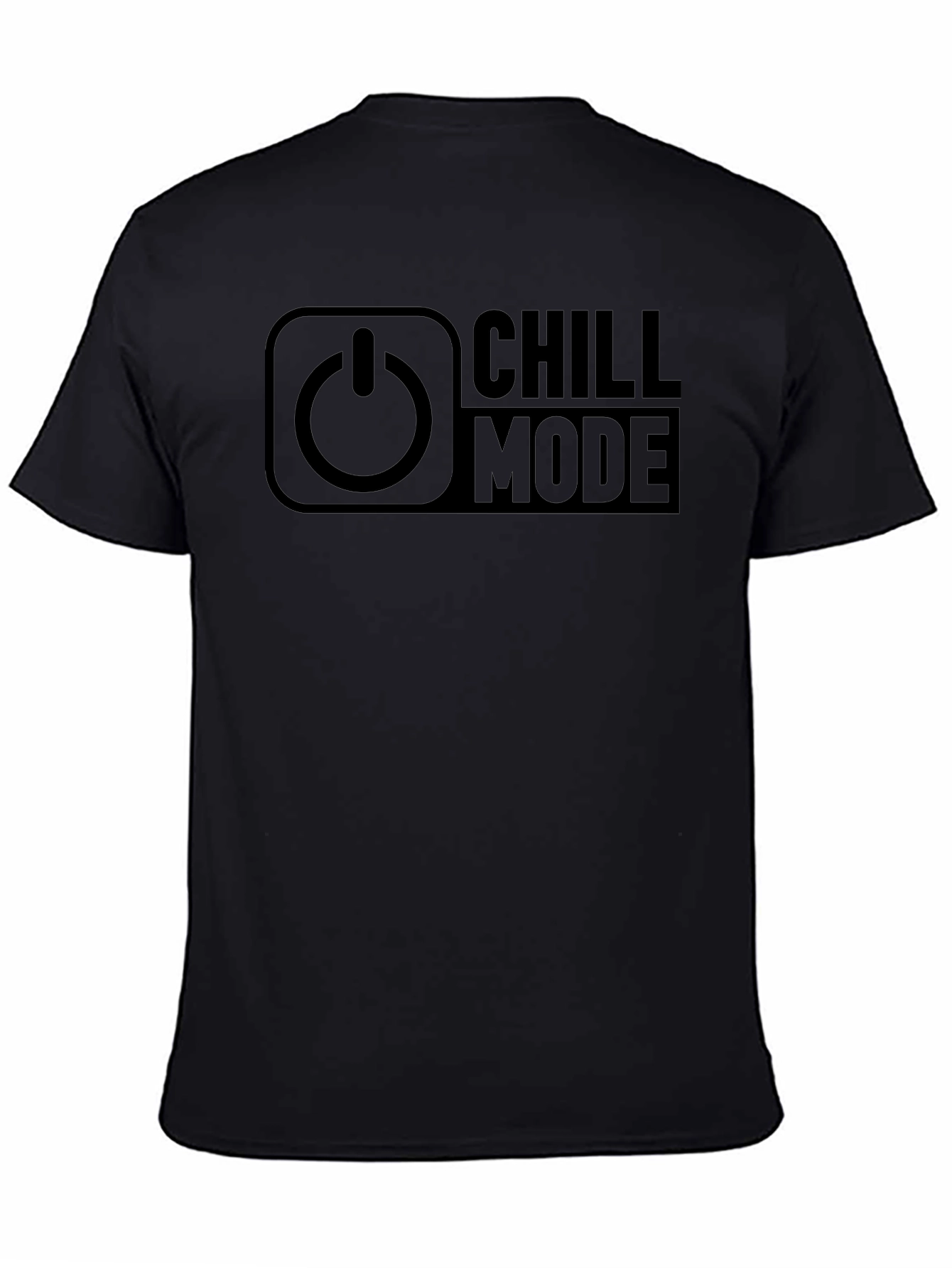 Chill Mode Black Graphic Tee - Relax & Unwind