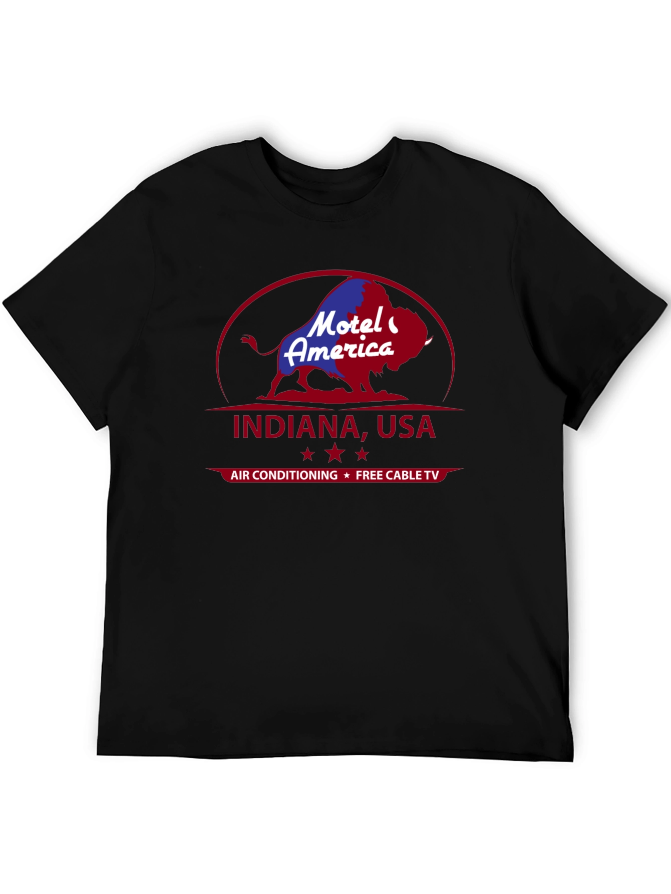 Motel America Indiana USA T-Shirt Retro Graphic Tee