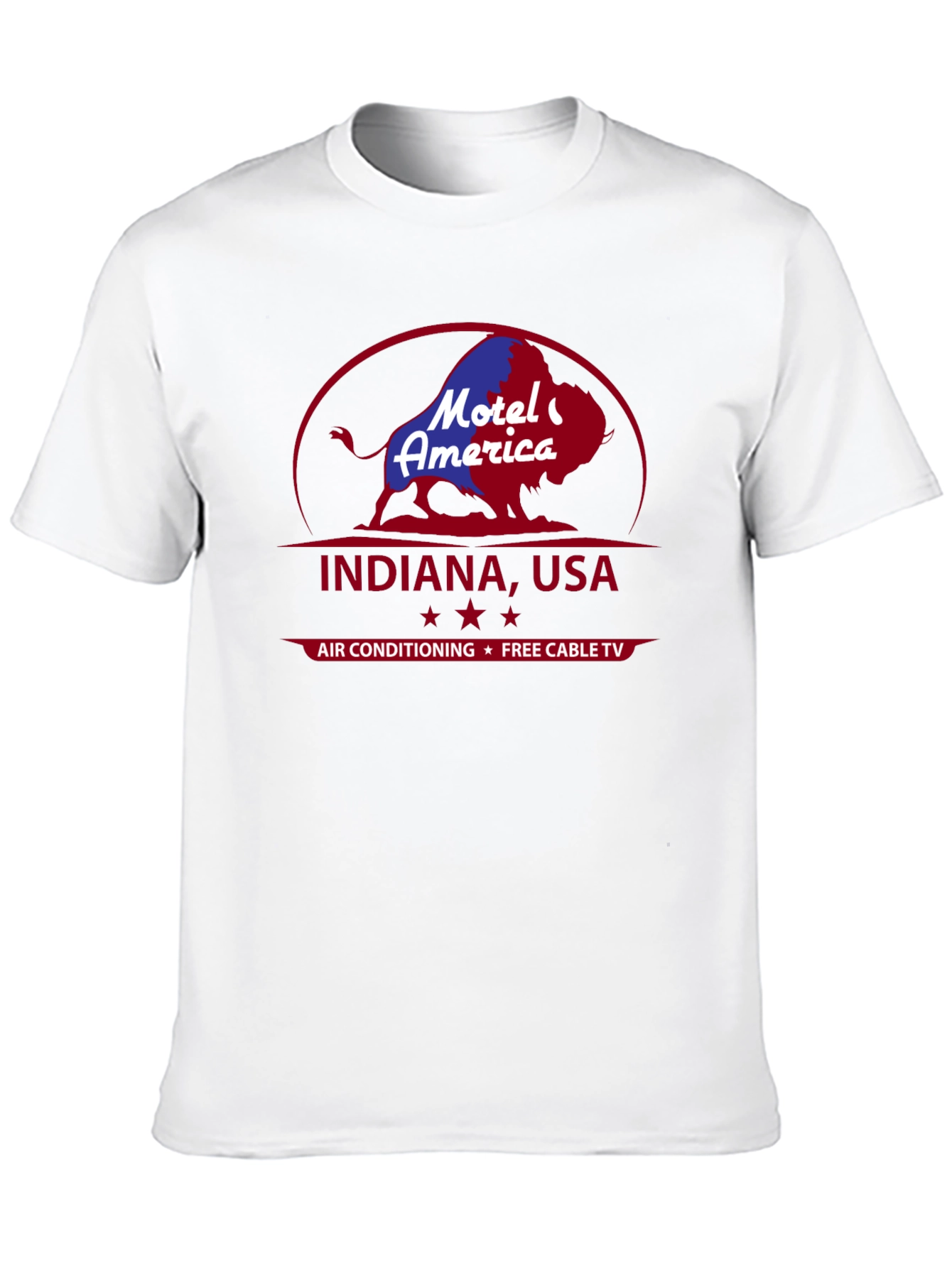 Motel America Indiana USA T-Shirt Retro Graphic Tee