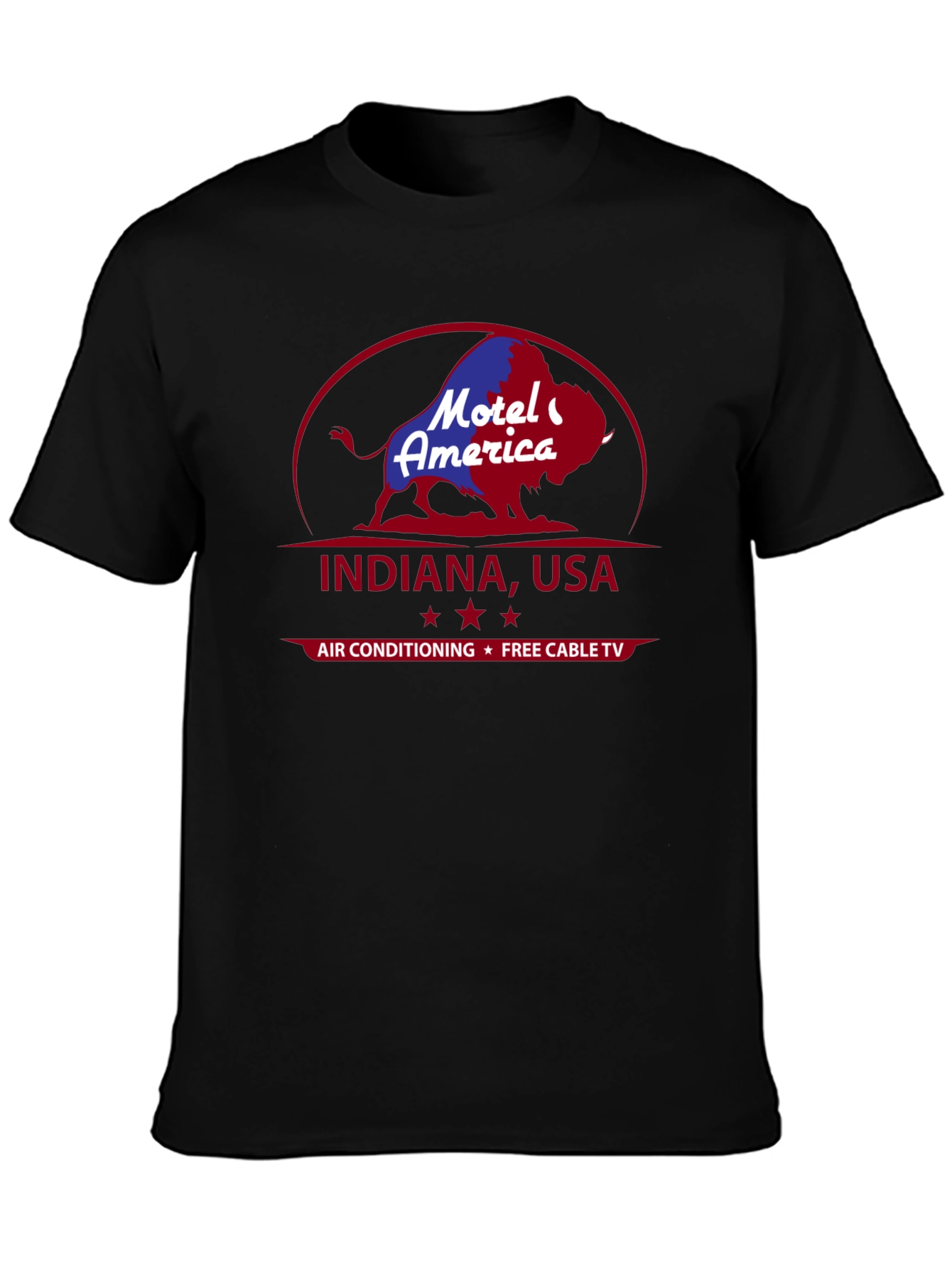 Motel America Indiana USA T-Shirt Retro Graphic Tee