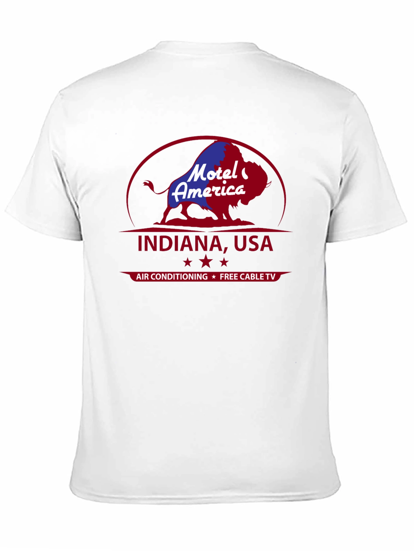 Motel America Indiana USA T-Shirt Retro Graphic Tee