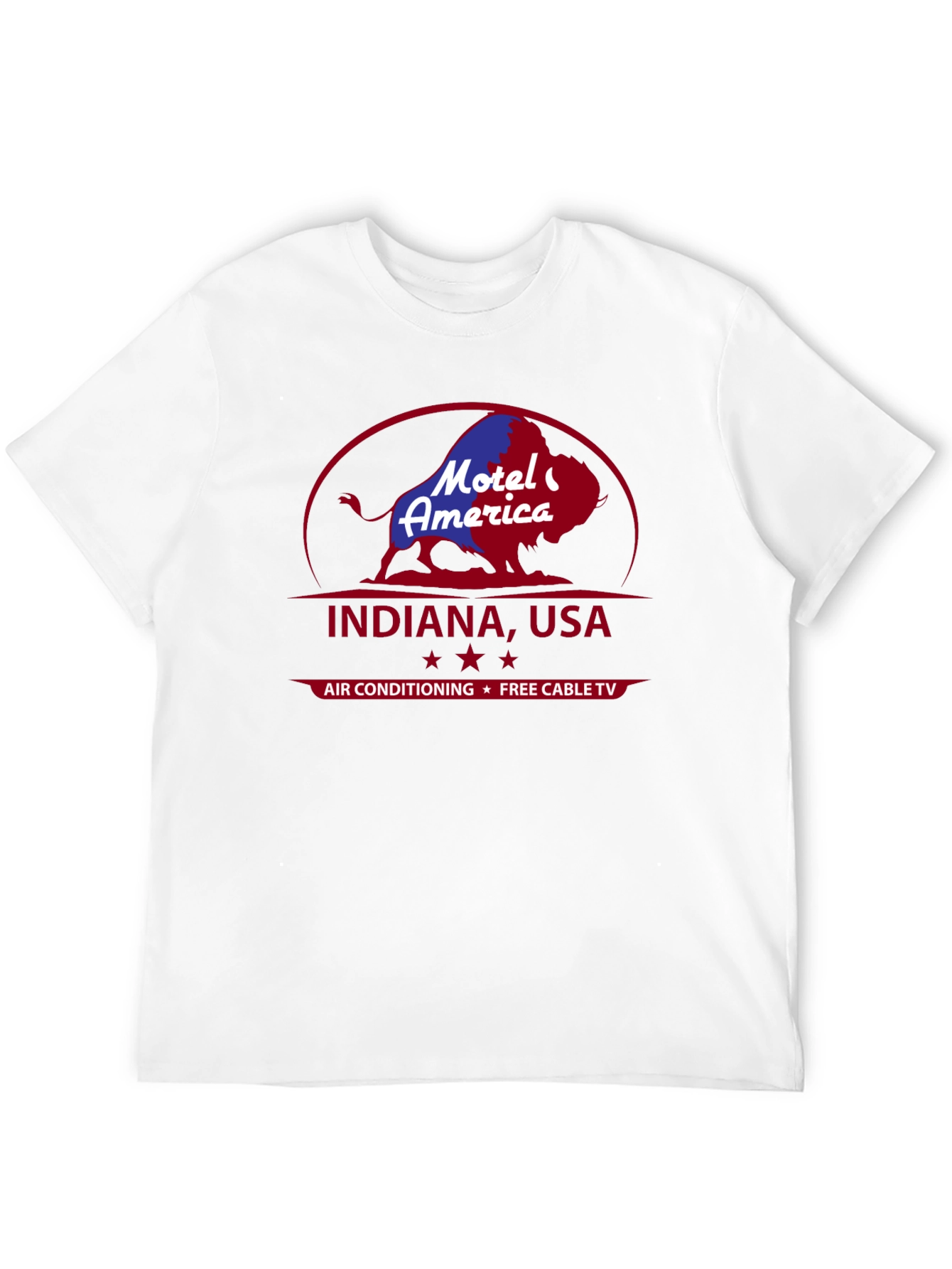 Motel America Indiana USA T-Shirt Retro Graphic Tee