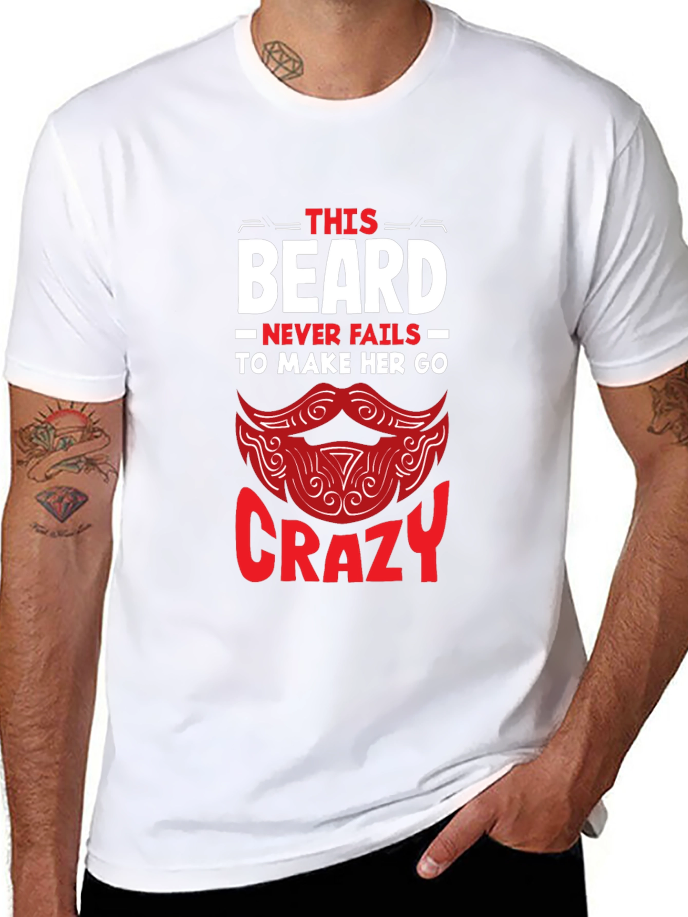 Beard Makes Her Go Crazy Graphic Tee