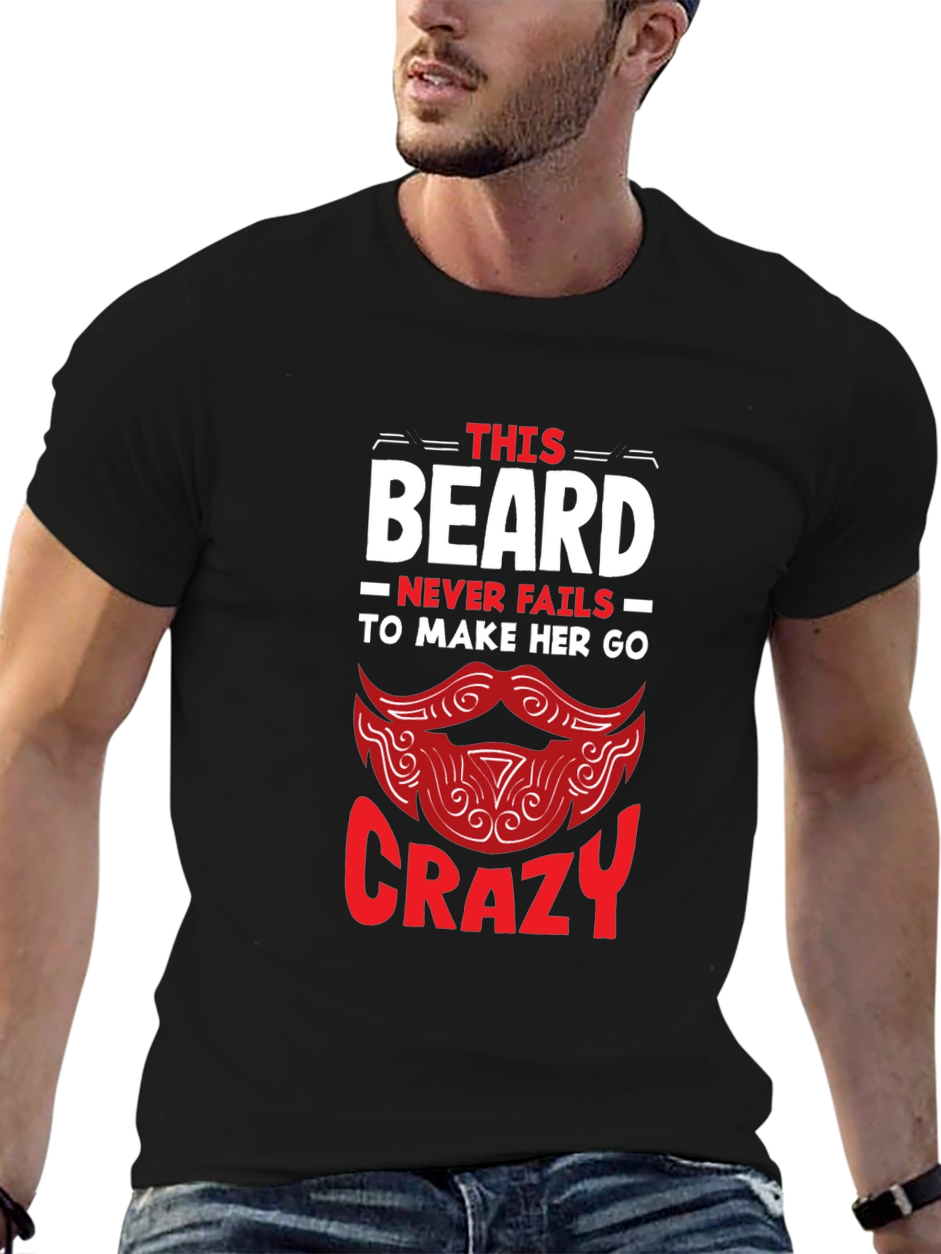Beard Makes Her Go Crazy Graphic Tee