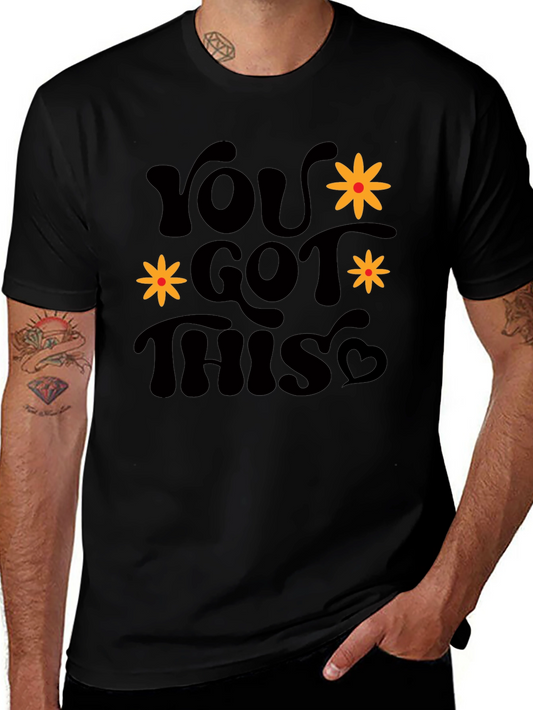 You Got This Graphic Tee - Retro Black T-Shirt