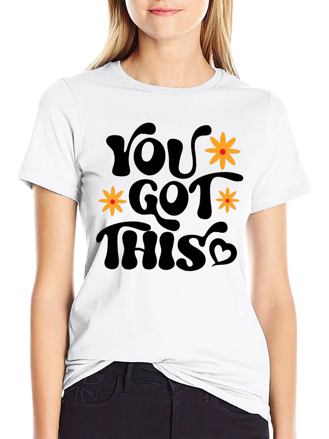 You Got This Graphic Tee - Retro Black T-Shirt