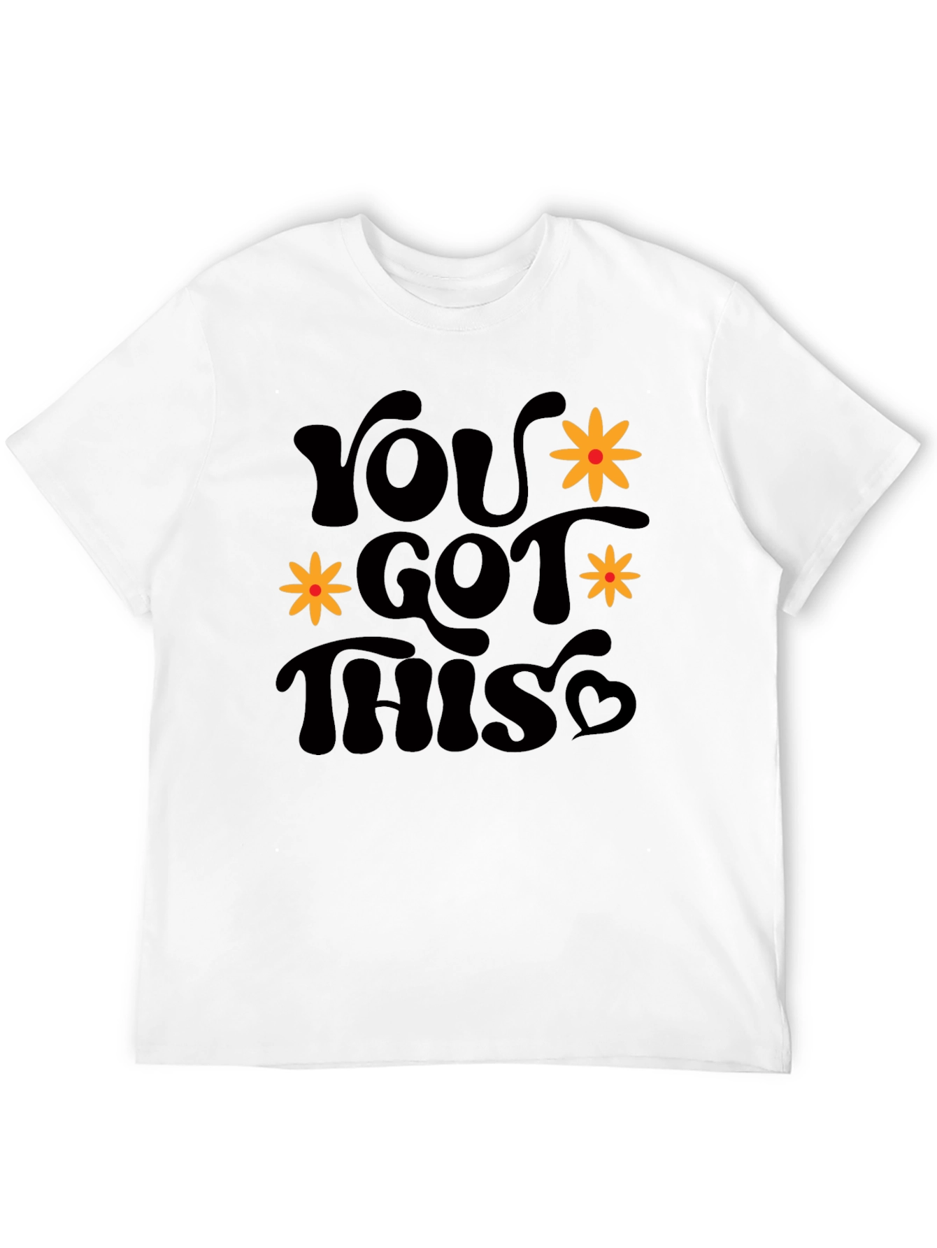 You Got This Graphic Tee - Retro Black T-Shirt