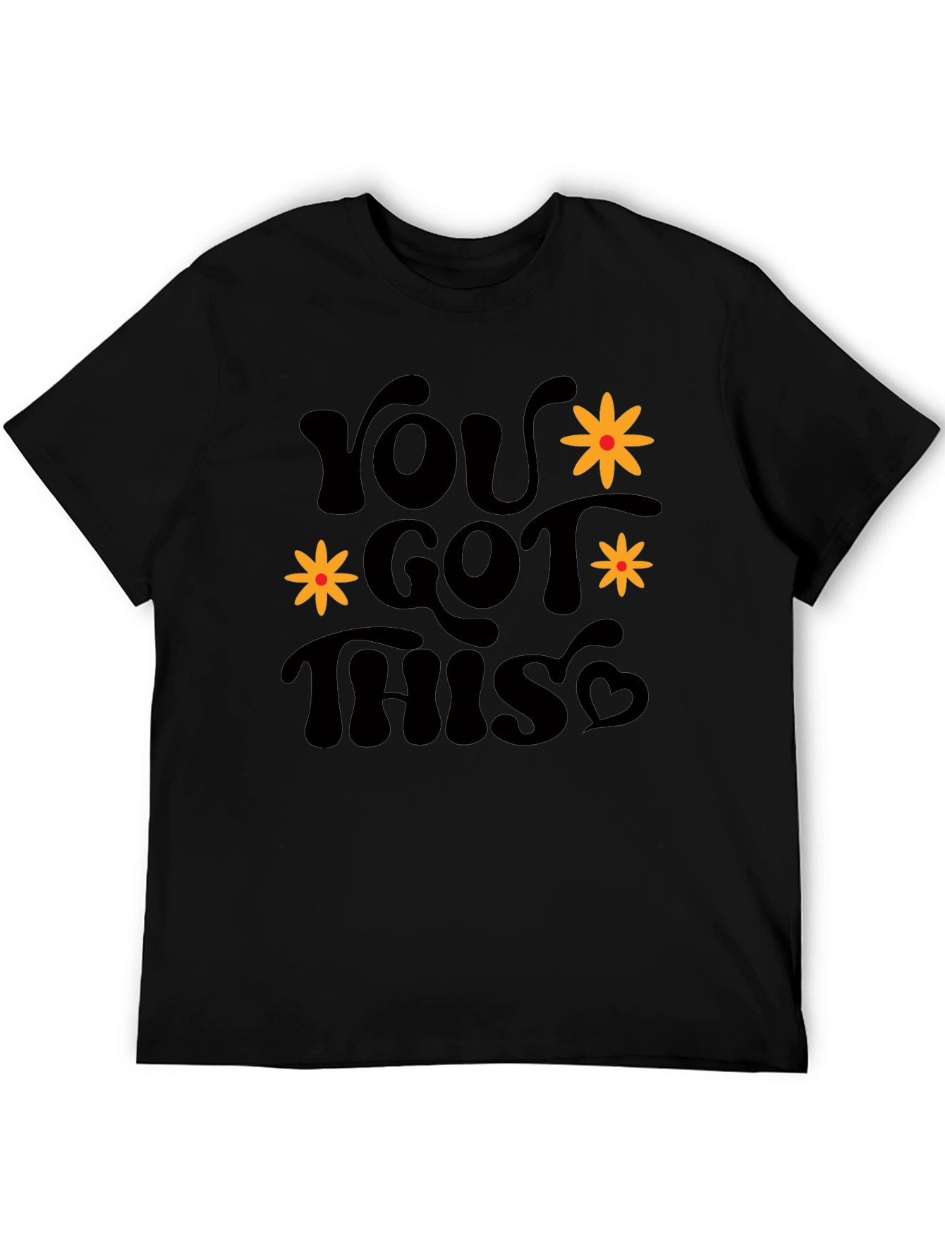 You Got This Graphic Tee - Retro Black T-Shirt