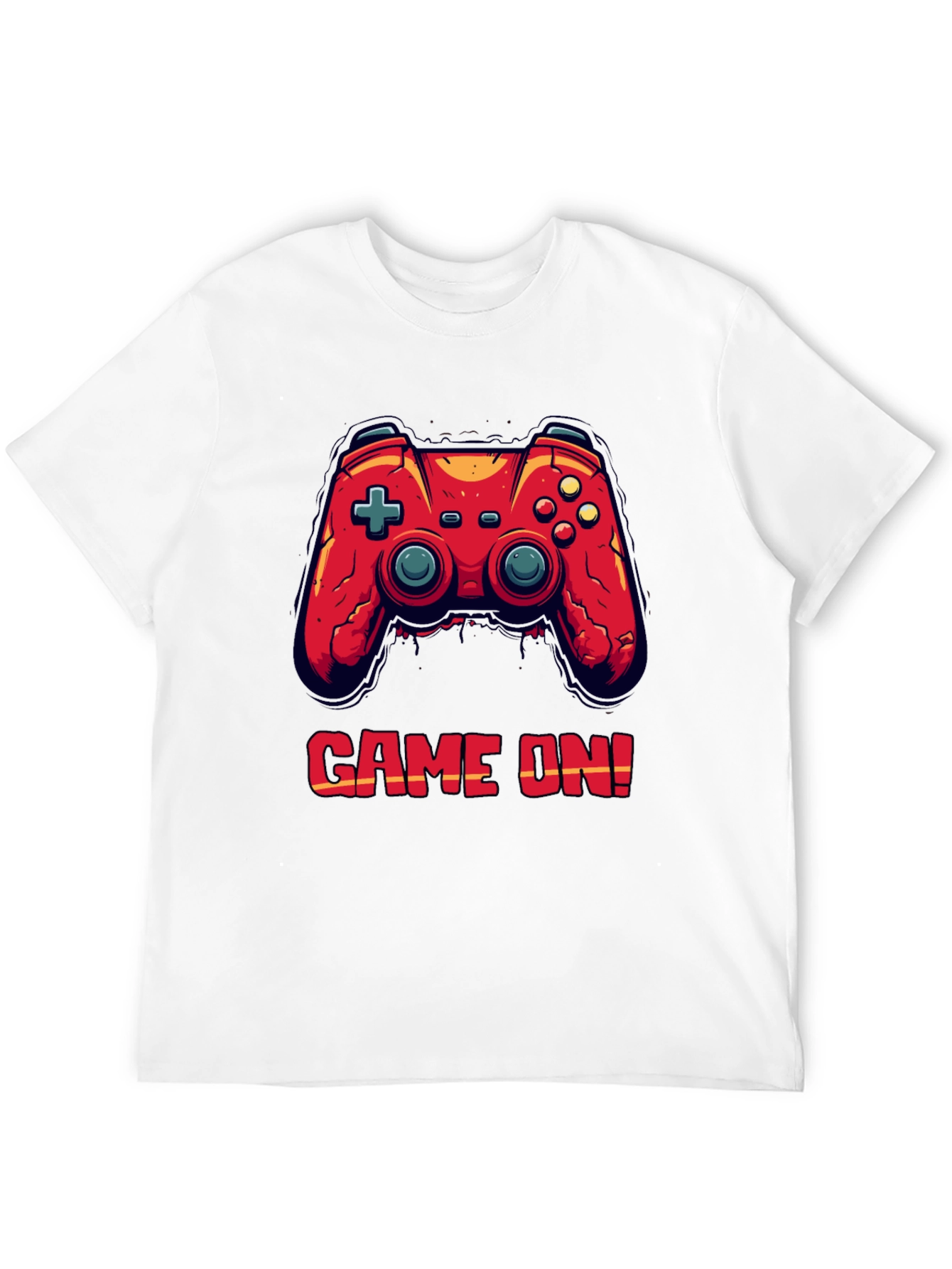 Game On Black T-Shirt - Gamer Style