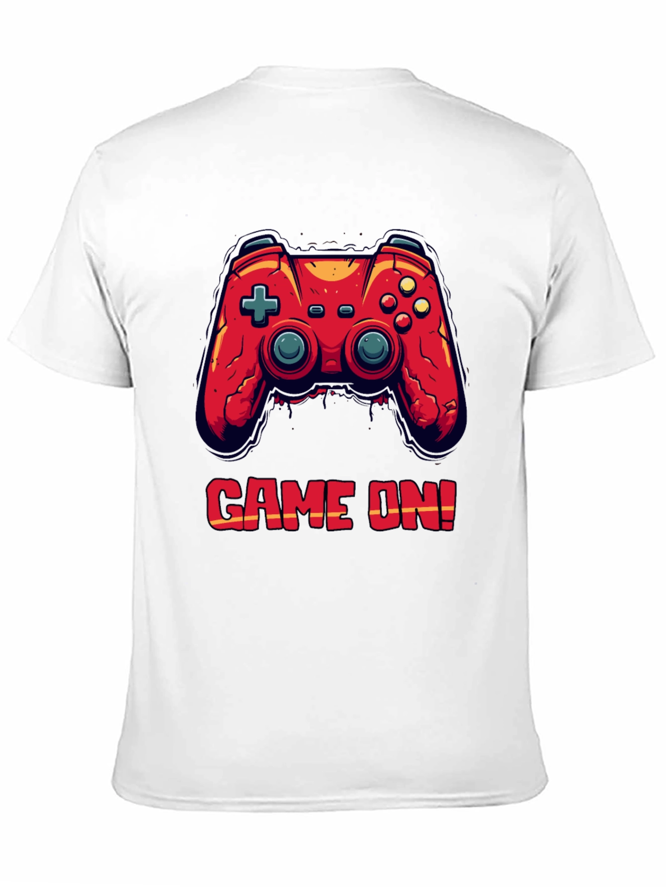 Game On Black T-Shirt - Gamer Style