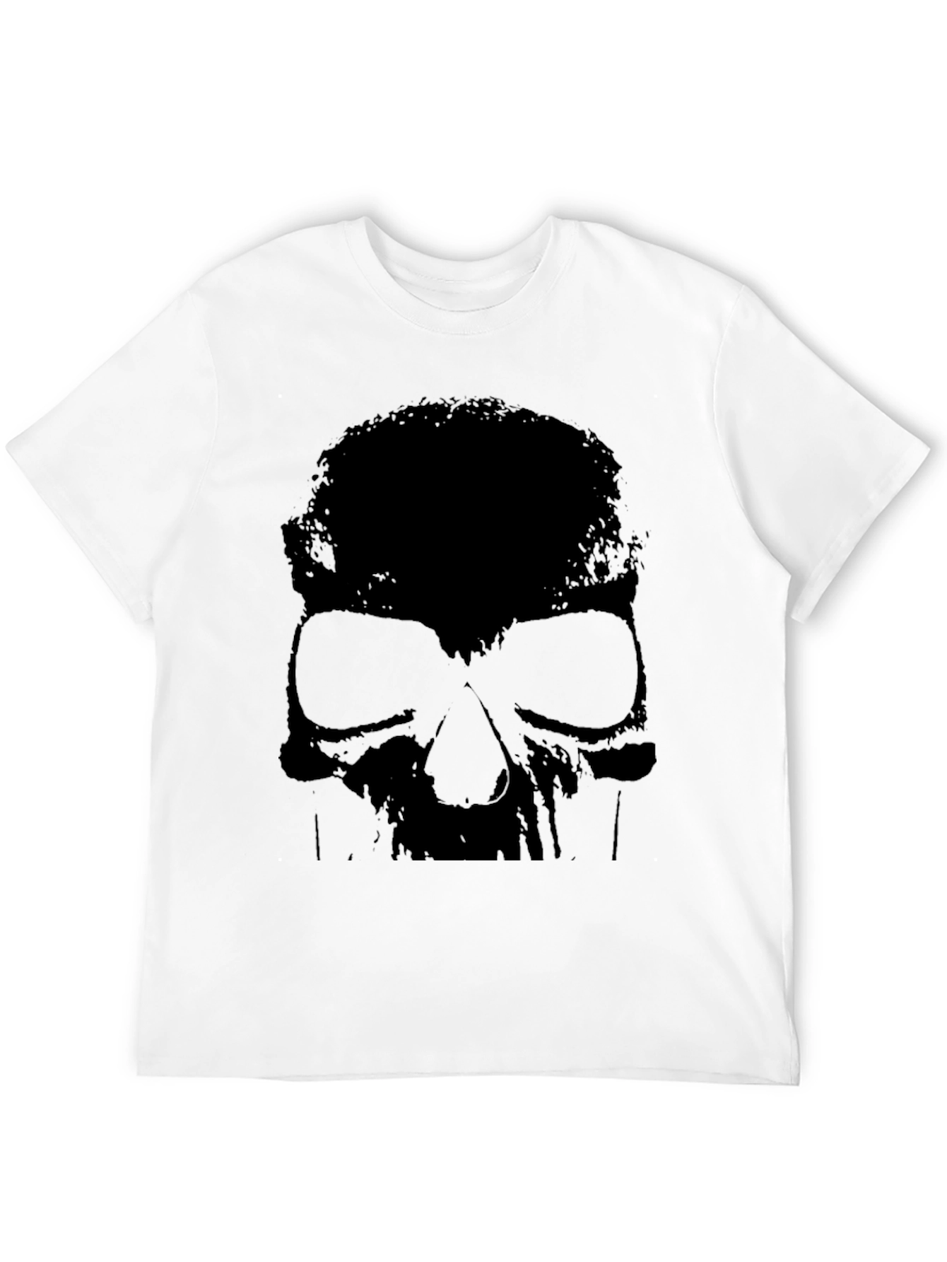 Skull Graphic Black T-Shirt - Edgy Style