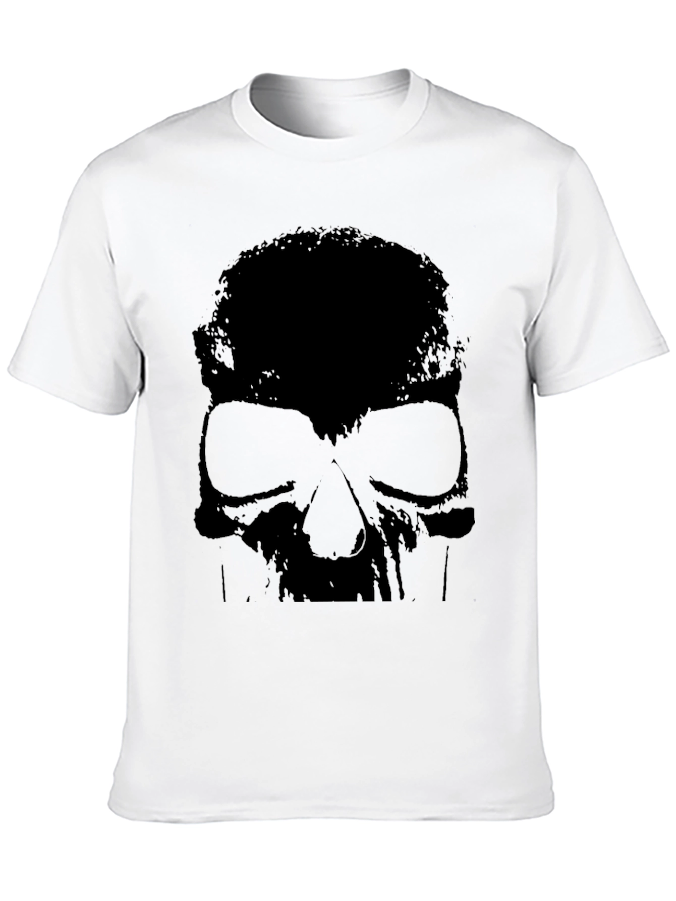 Skull Graphic Black T-Shirt - Edgy Style