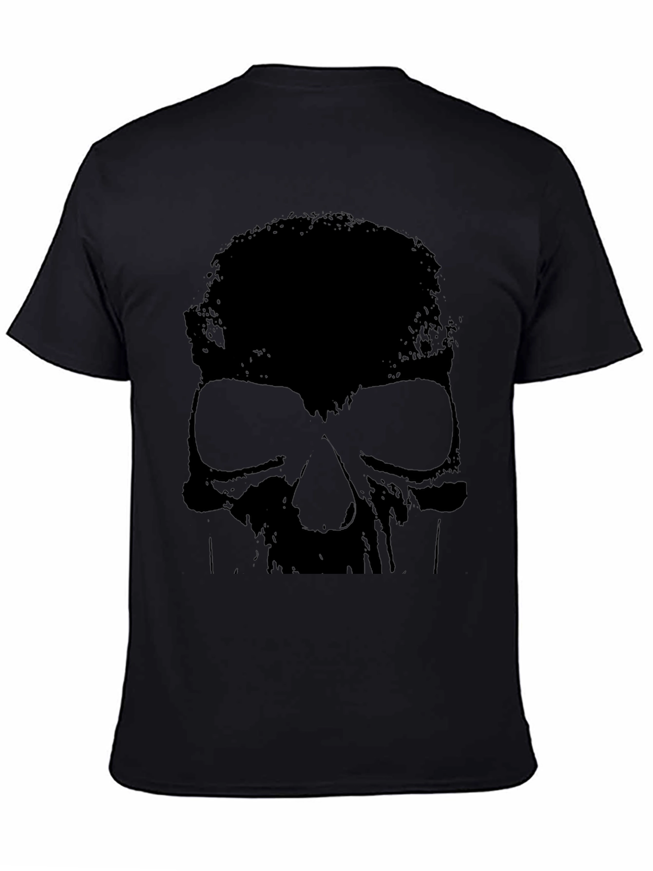 Skull Graphic Black T-Shirt - Edgy Style