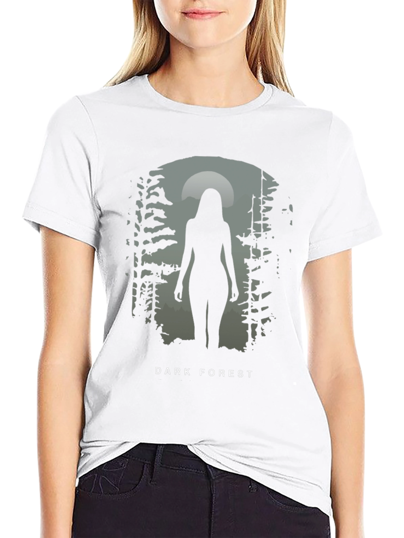 Dark Forest Silhouette Graphic Tee