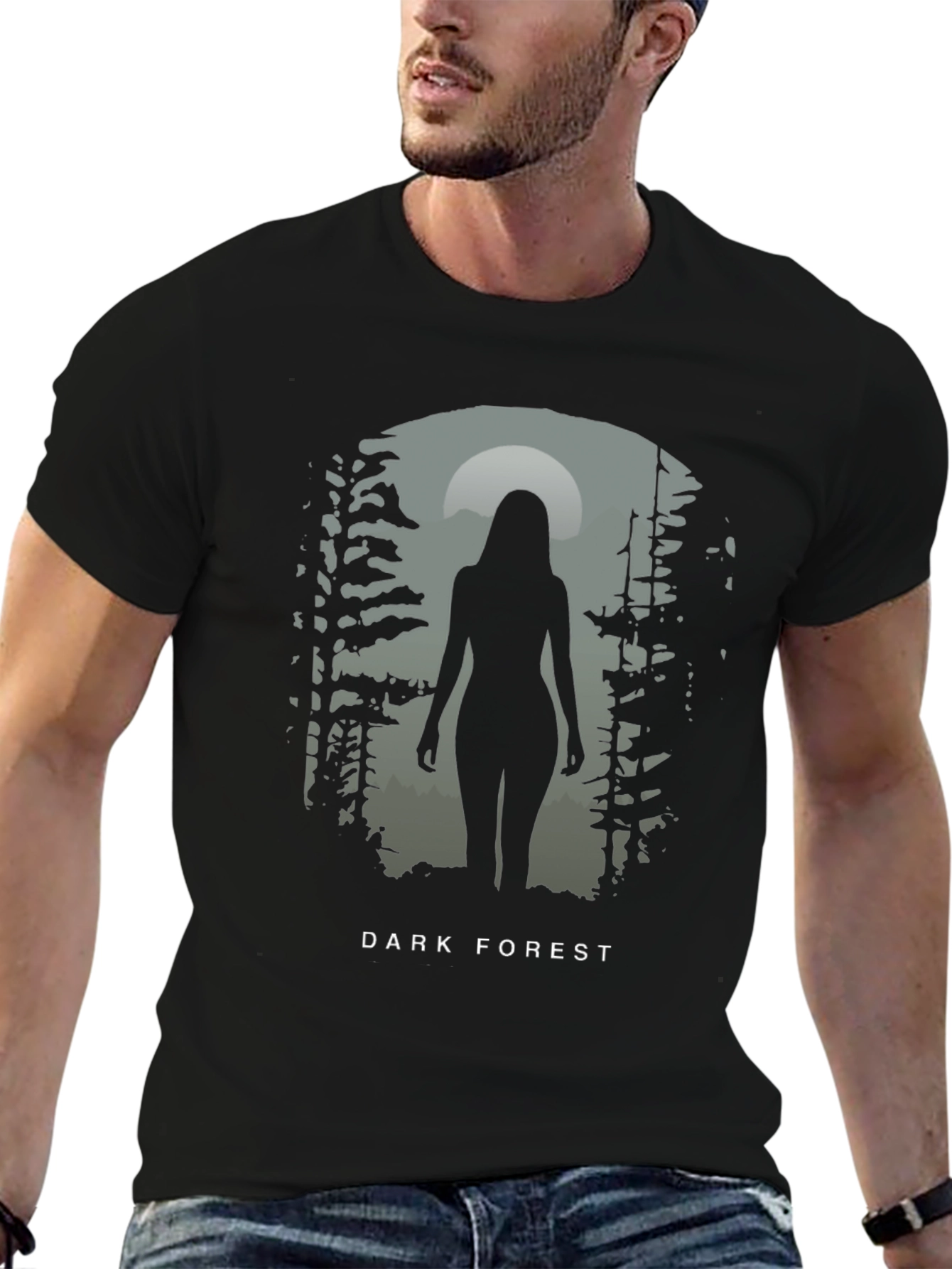 Dark Forest Silhouette Graphic Tee